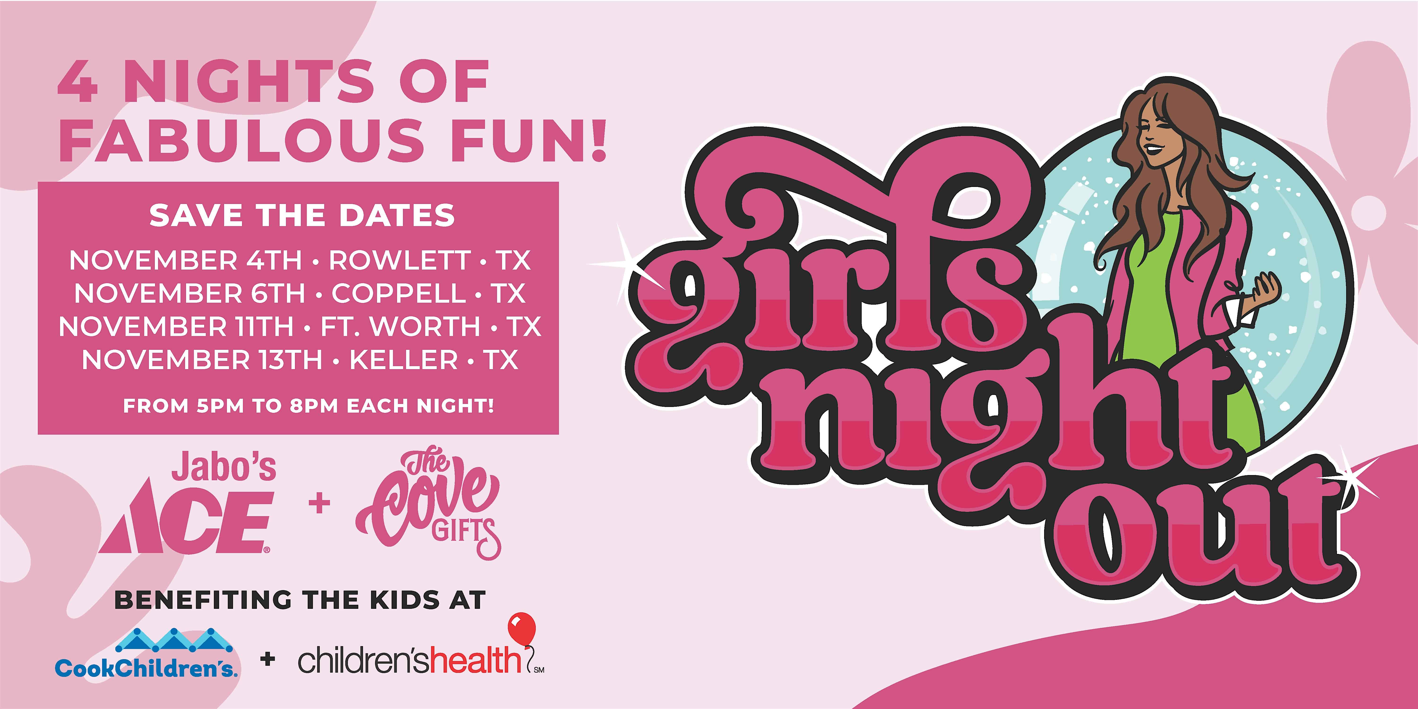 Jabo’s Ace & The Cove Gifts Westcliff: Girls Night Out 2025! at Jabo’s Ace Hdw Westcliff – Fort Worth, TX