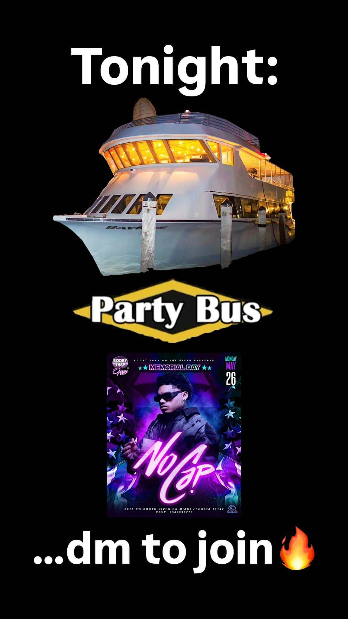 LIVE TONIGHT* PARTY BUS + BOOBY TRAP & FREE DON JULIO at VOODOO LOUNGE – Miami Beach, FL