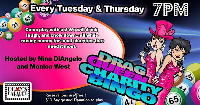 Drag Queen Charity Bingo at Roxy’s Cabaret – Minneapolis, MN