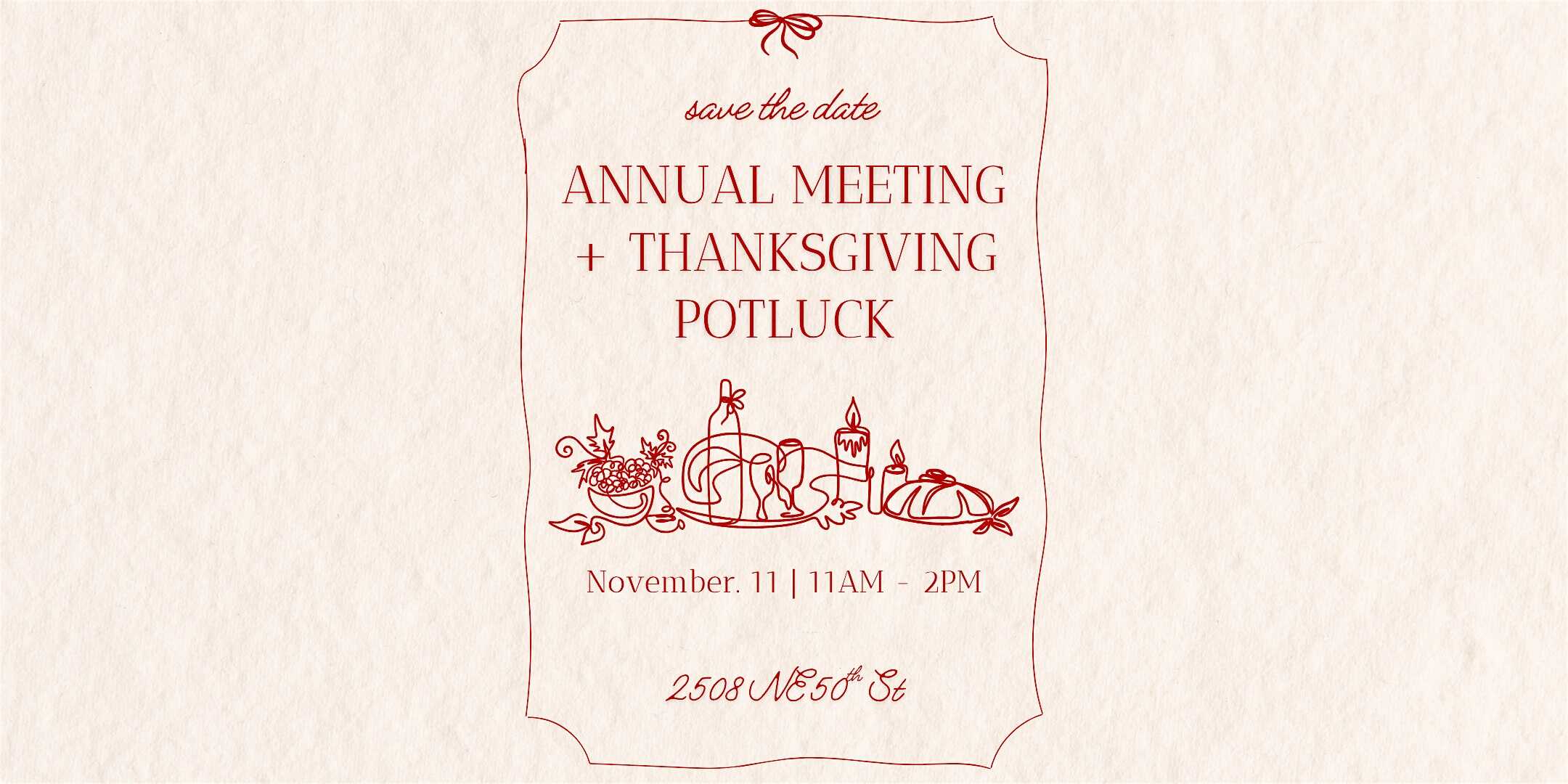 Annual Meeting + Thanksgiving Potluck at Camp Trivera – Oklahoma City, OK