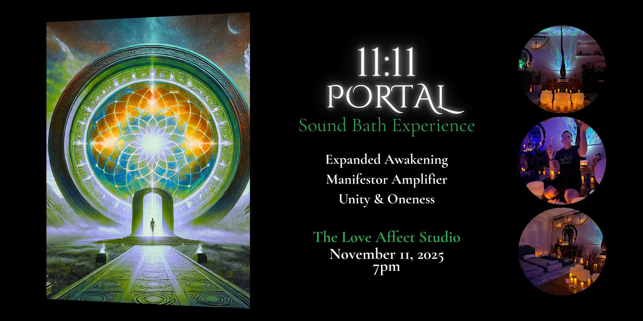 11/11 Portal: Align with Your Purpose Sound Bath Experience at The Love Affect Studio – Dallas, TX