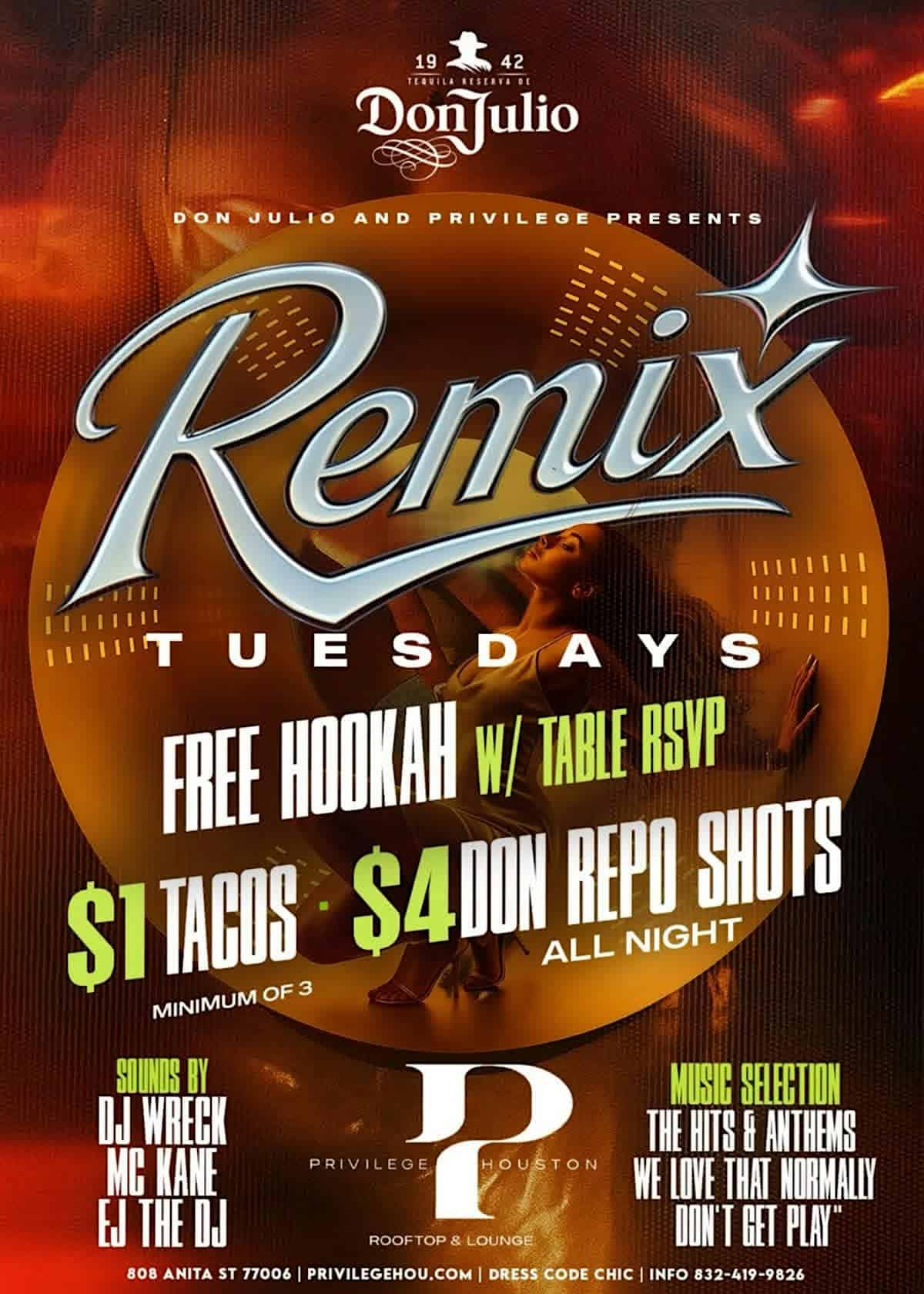 FREE Hookah & All Day Happy Hour at Privilege Rooftop & Lounge – Houston, TX