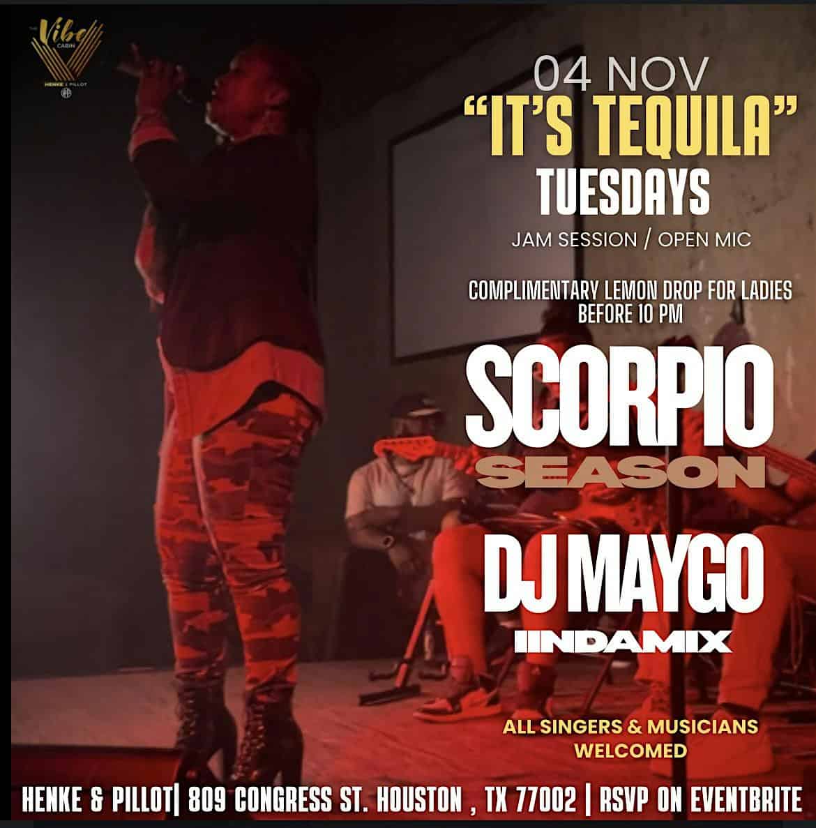 “It’s Tequila”.. Tuesdays at Henke & Pillot – Houston, TX