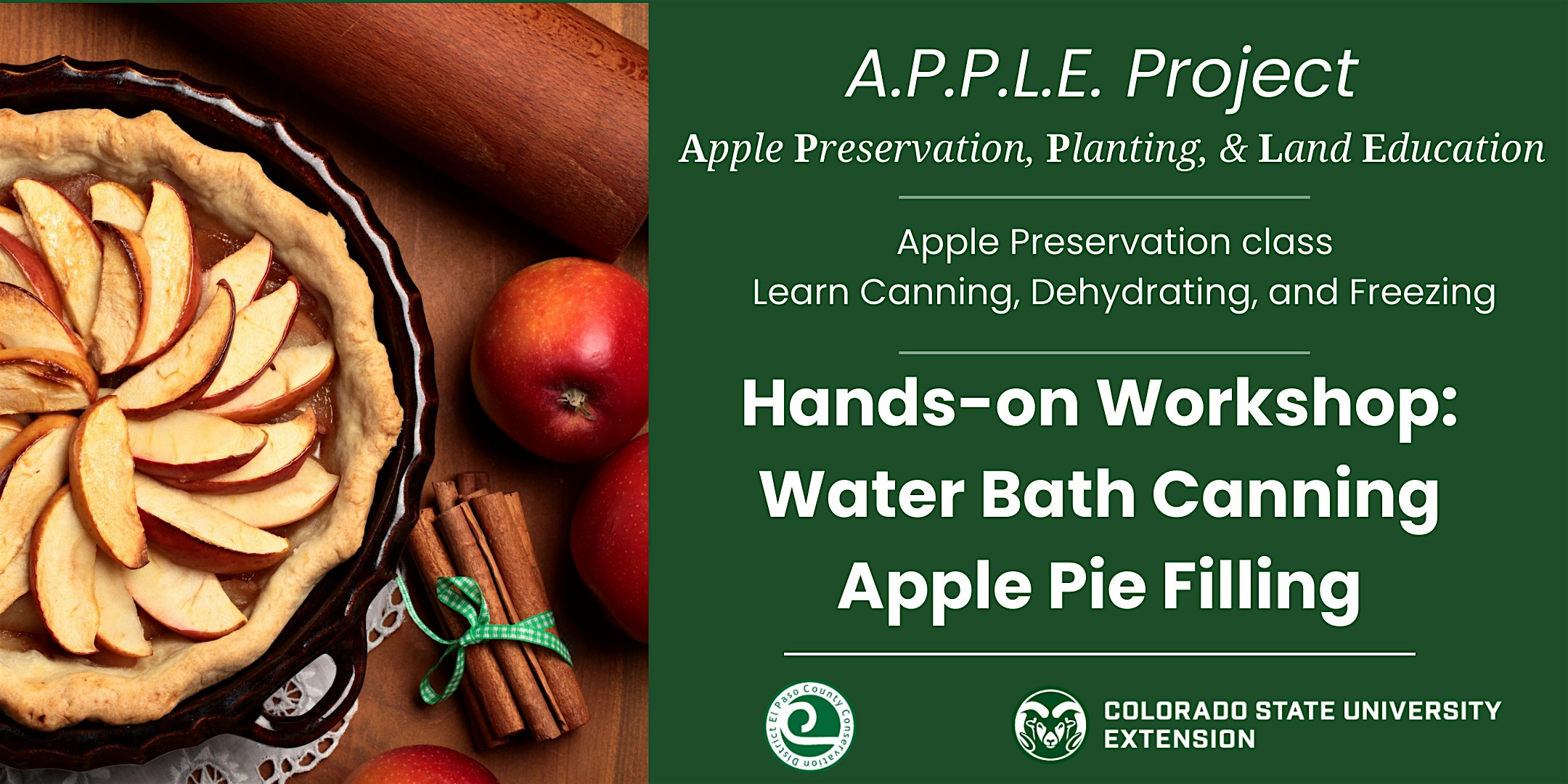 A.P.P.L.E. Project – Apple Preservation Class at Colorado State University Extension – Colorado Springs – Colorado Springs, CO