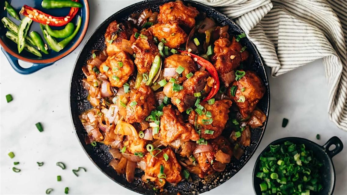 UBS In Person Cooking Class: Indo Chinese Chili Paneer or Chili Chicken at UBS Cooking School – Weehawken, NJ