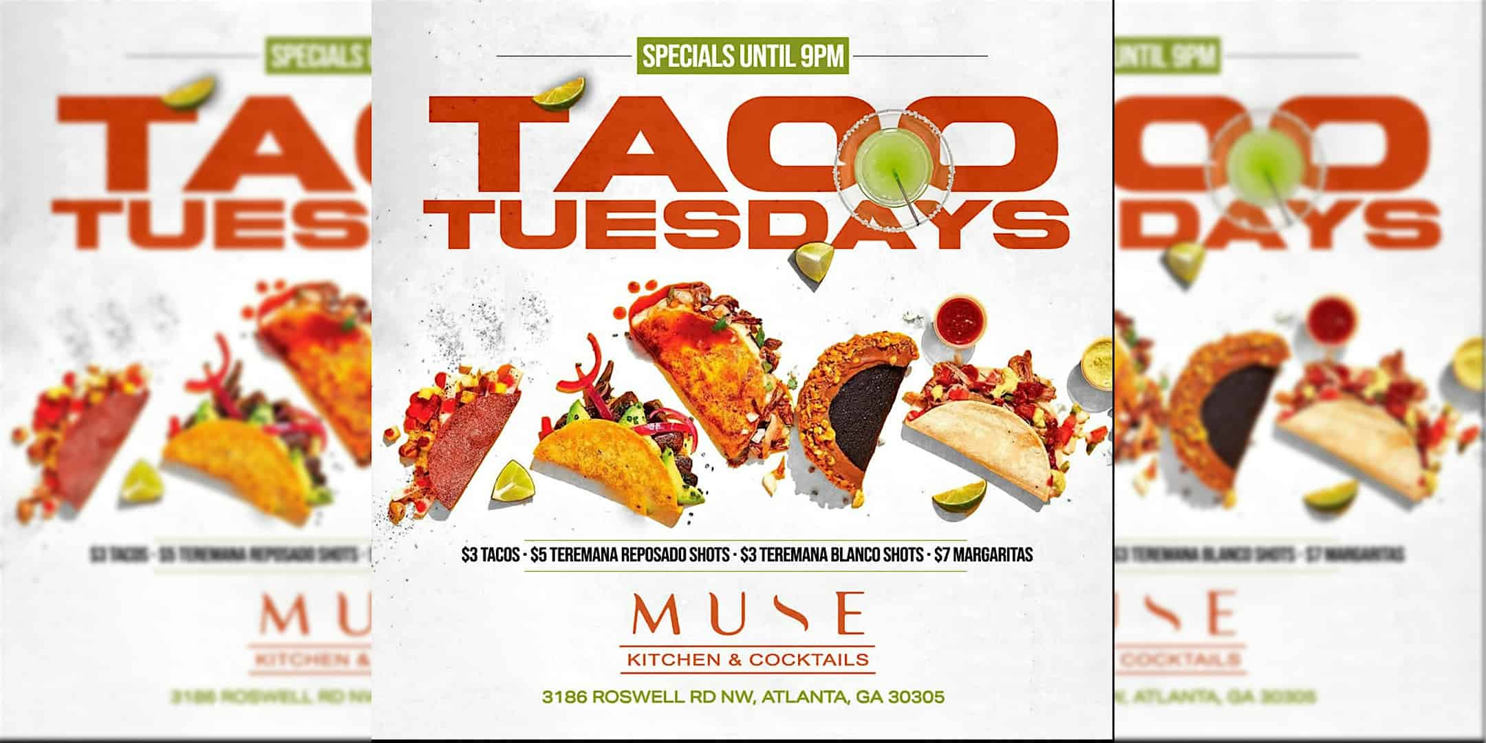TACO TUESDAY @ MUSE at Muse Kitchen & cocktail – Atlanta, GA