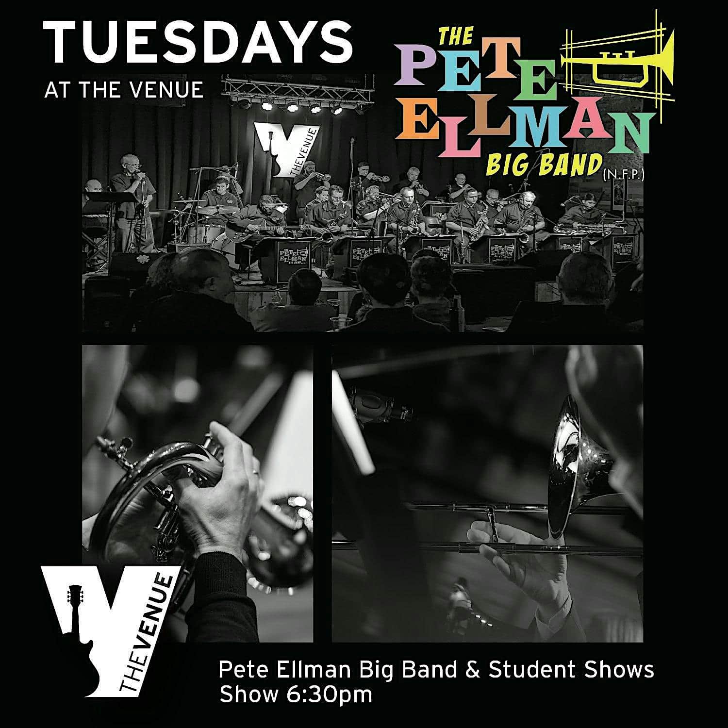 PETE ELLMAN BIG BAND with Bolingbrook High School at THE VENUE – Aurora, IL