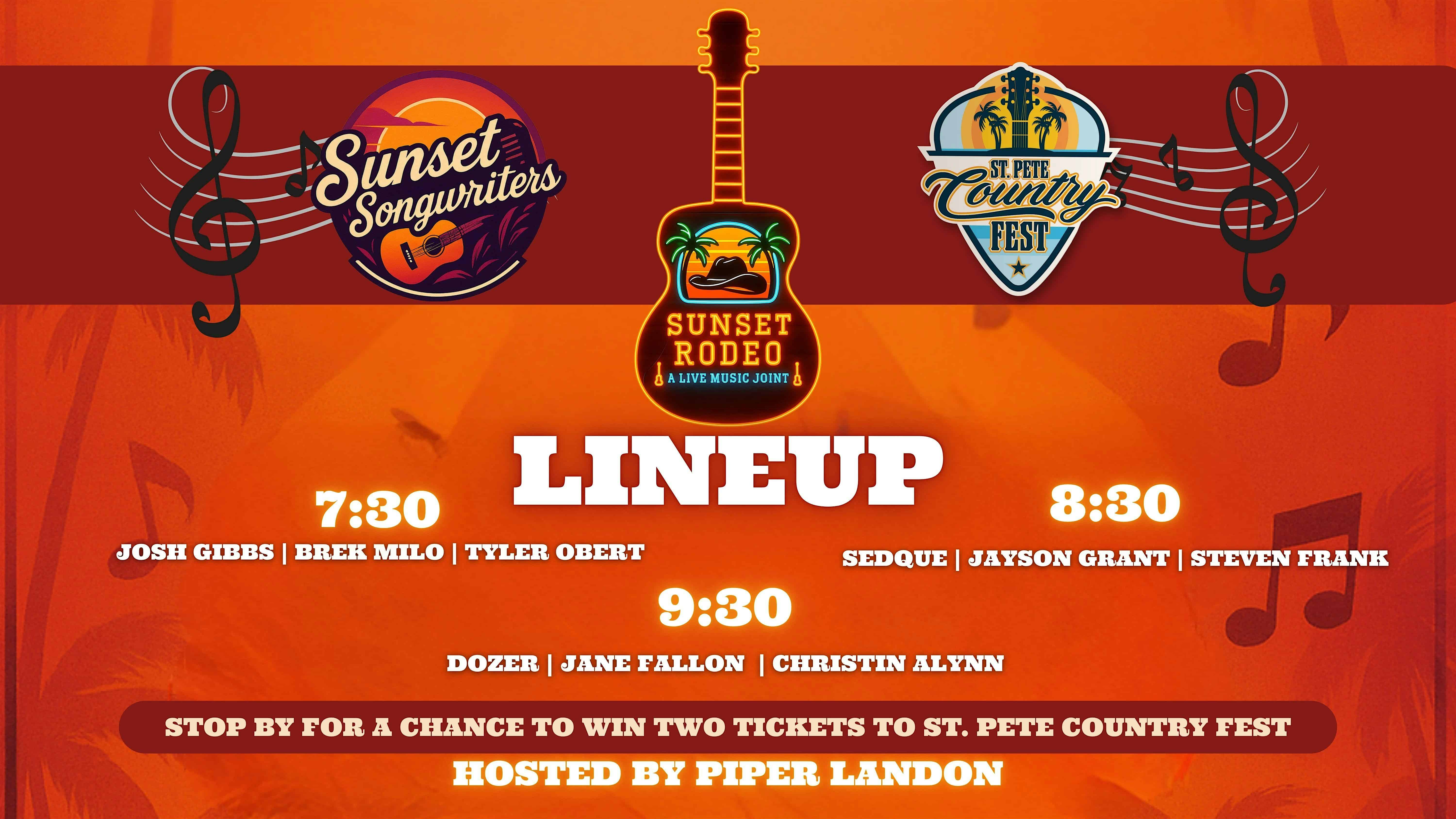 Sunset Songwriters at 302 S Howard Ave – Tampa, FL