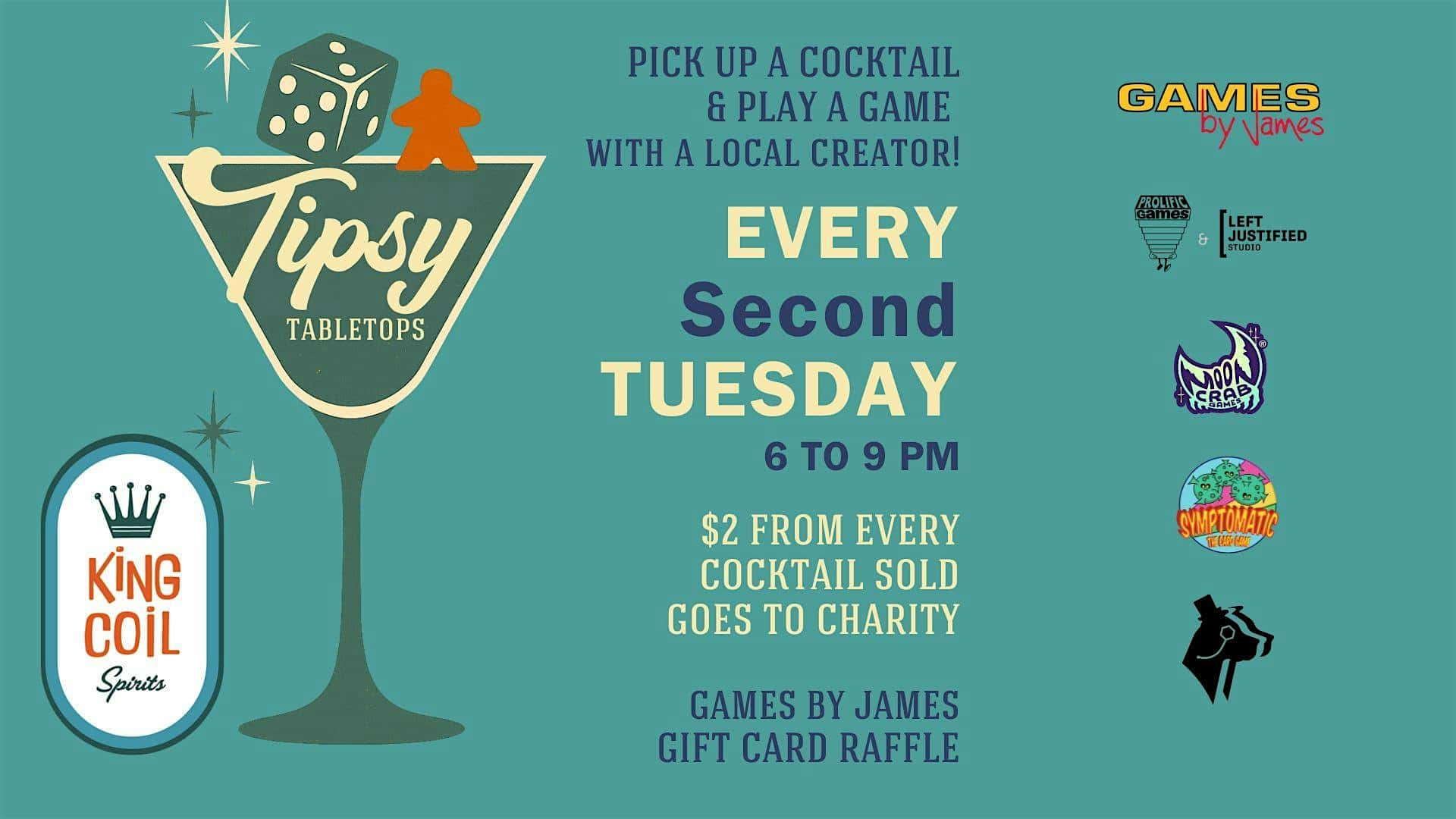 Tipsy Tabletops at King Coil Spirits – Saint Paul, MN