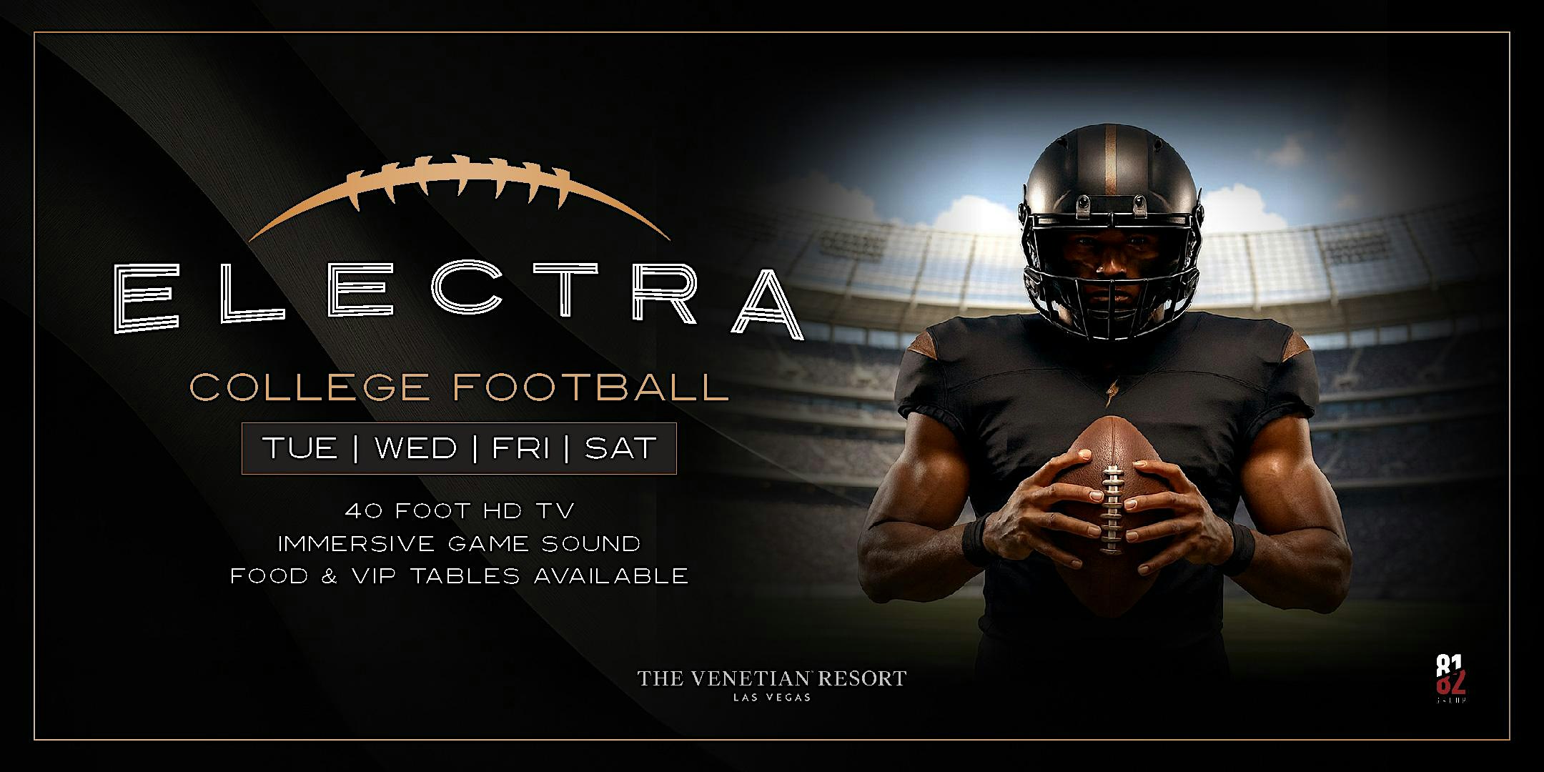 College Football at Electra at Electra Cocktail Club – Las Vegas, NV