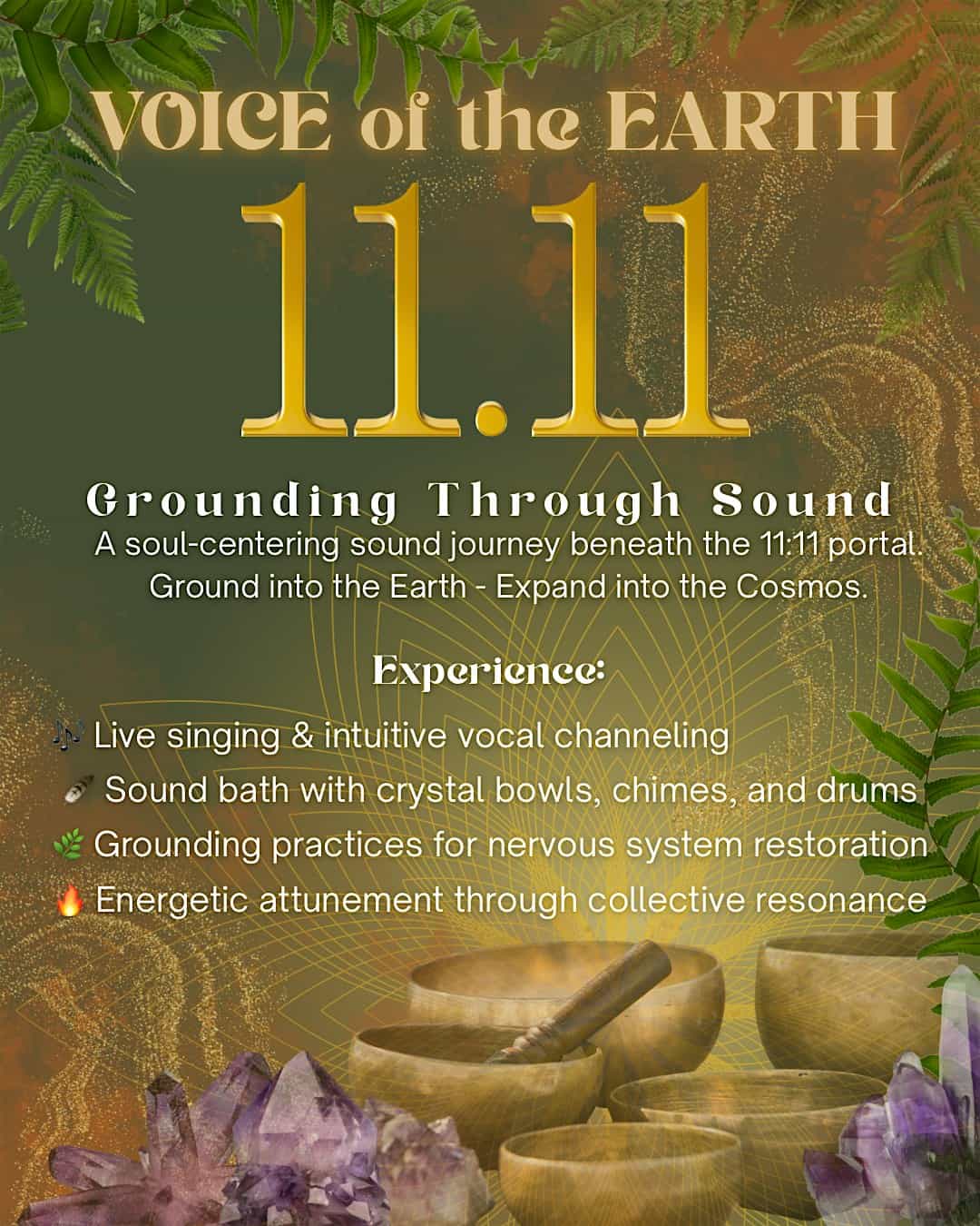 VOICE OF THE EARTH – SOUND BATH at TANTARA Event Space Rental (Yoga, Meditation, Workshops) – San Francisco, CA