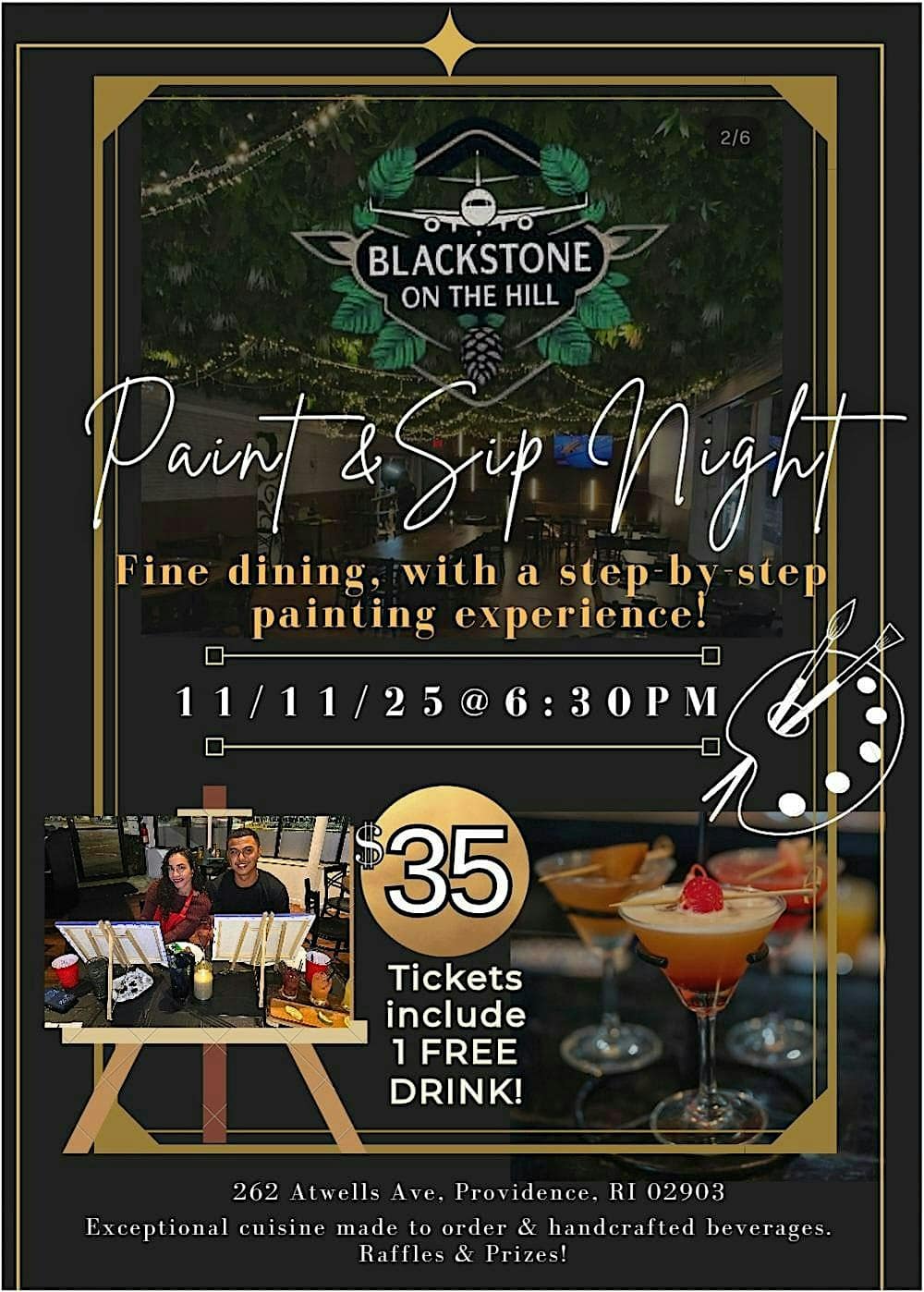Paint & Sip Night @ Blackstone On The Hill at Blackstone On The Hill – Providence, RI