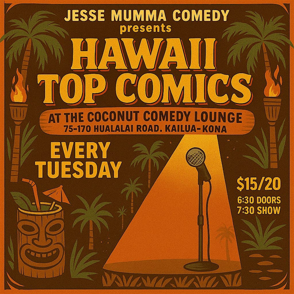 Super Secret Comedy Show at Kona Elks Lodge – Kailua-Kona, HI