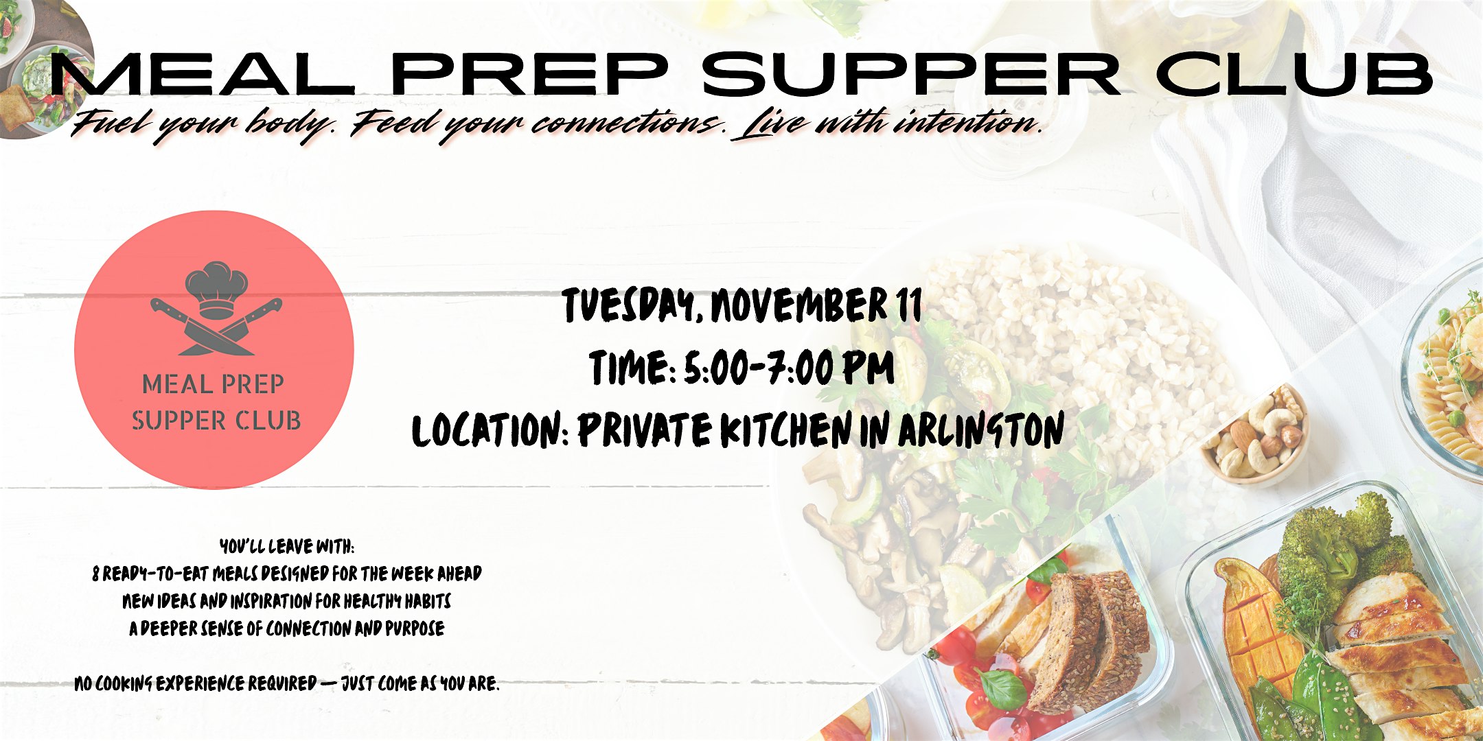Meal Prep Supper Club at 2220 Fairfax Dr – Arlington, VA