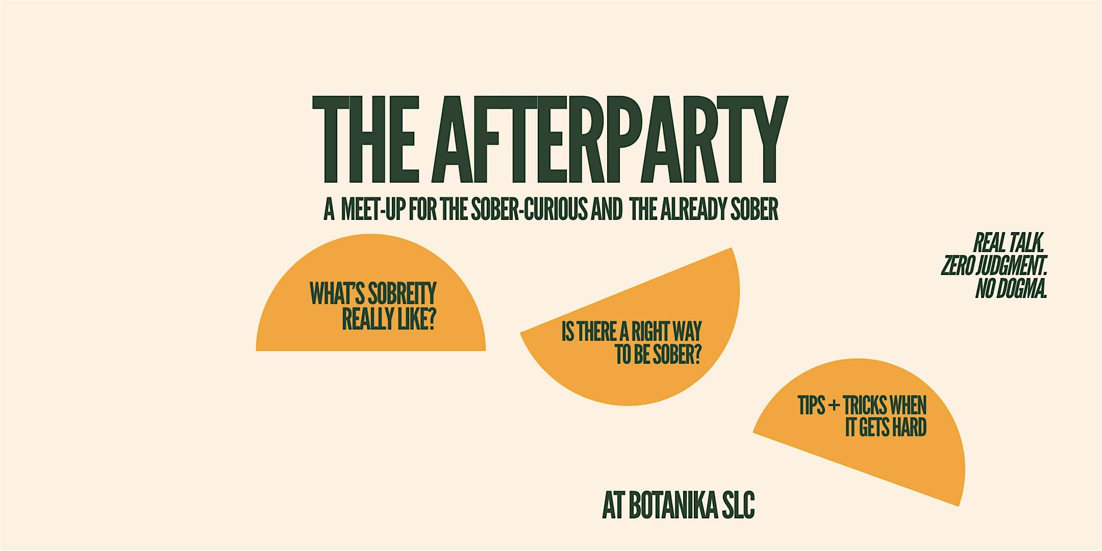 The AfterParty – a meetup for the sober curious and already sober at 353 W 200 S #100a – Salt Lake City, UT