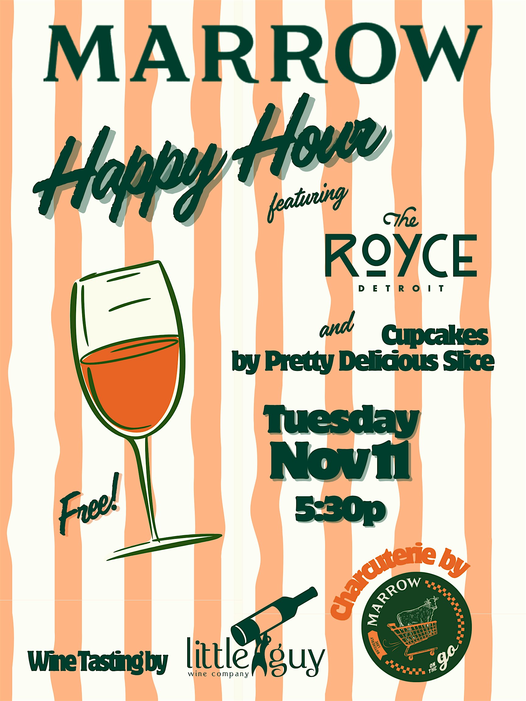 Sip & Social Happy Hour at Marrow on the Go at Marrow On The Go – Birmingham, MI