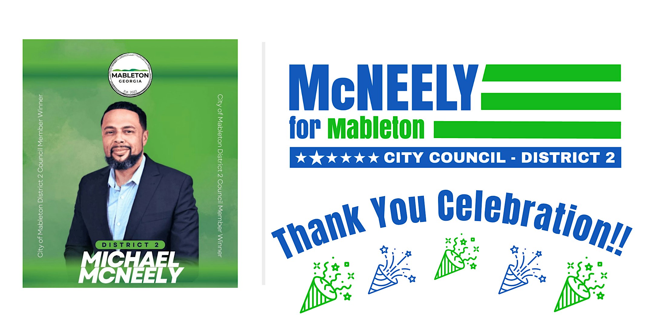 McNeely for Mableton: Thank You Celebration at Legacy at the River Line Clubhouse – Mableton, GA