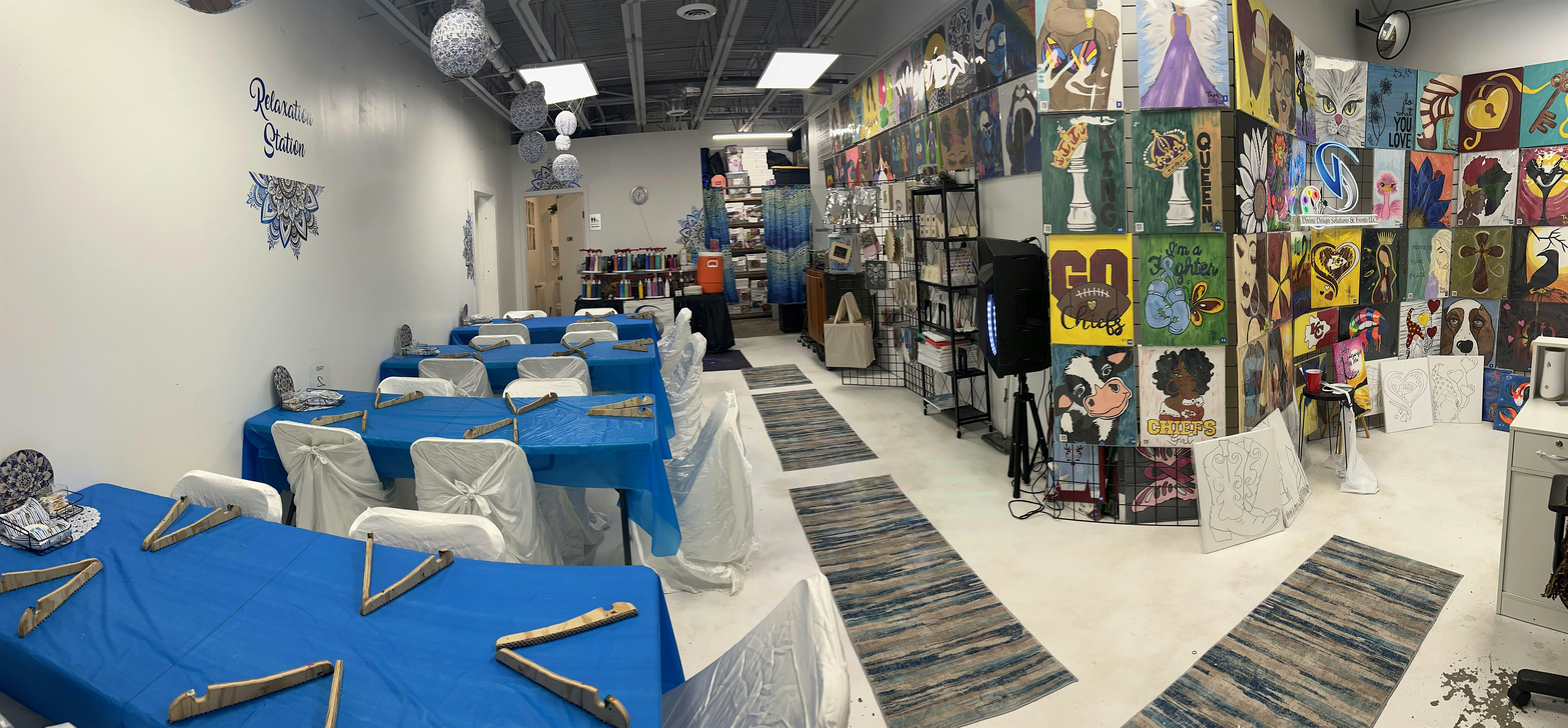 Divine Design Solutions & Events Paint and Sip Creative Arts Studio at Divine Design Solutions and Events – Independence, MO