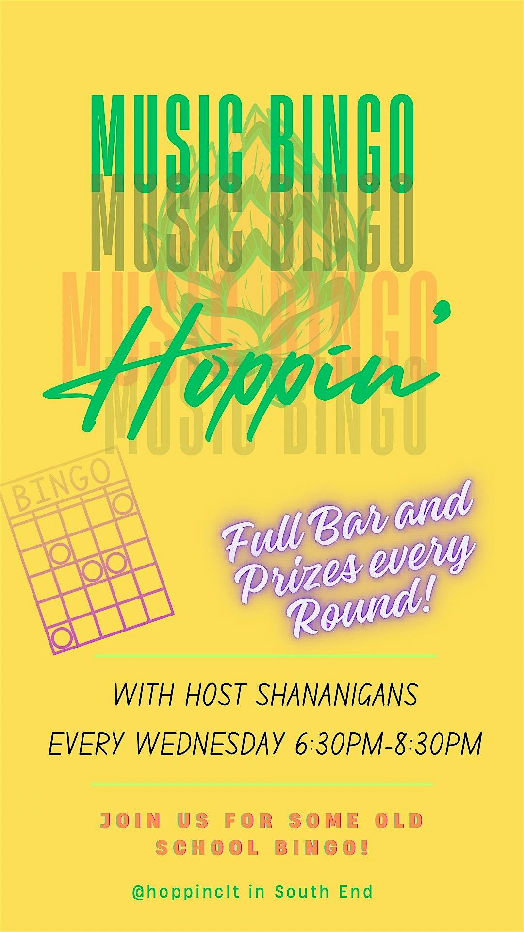Music Bingo @ Hoppin’ at Hoppin’ Charlotte – Charlotte, NC