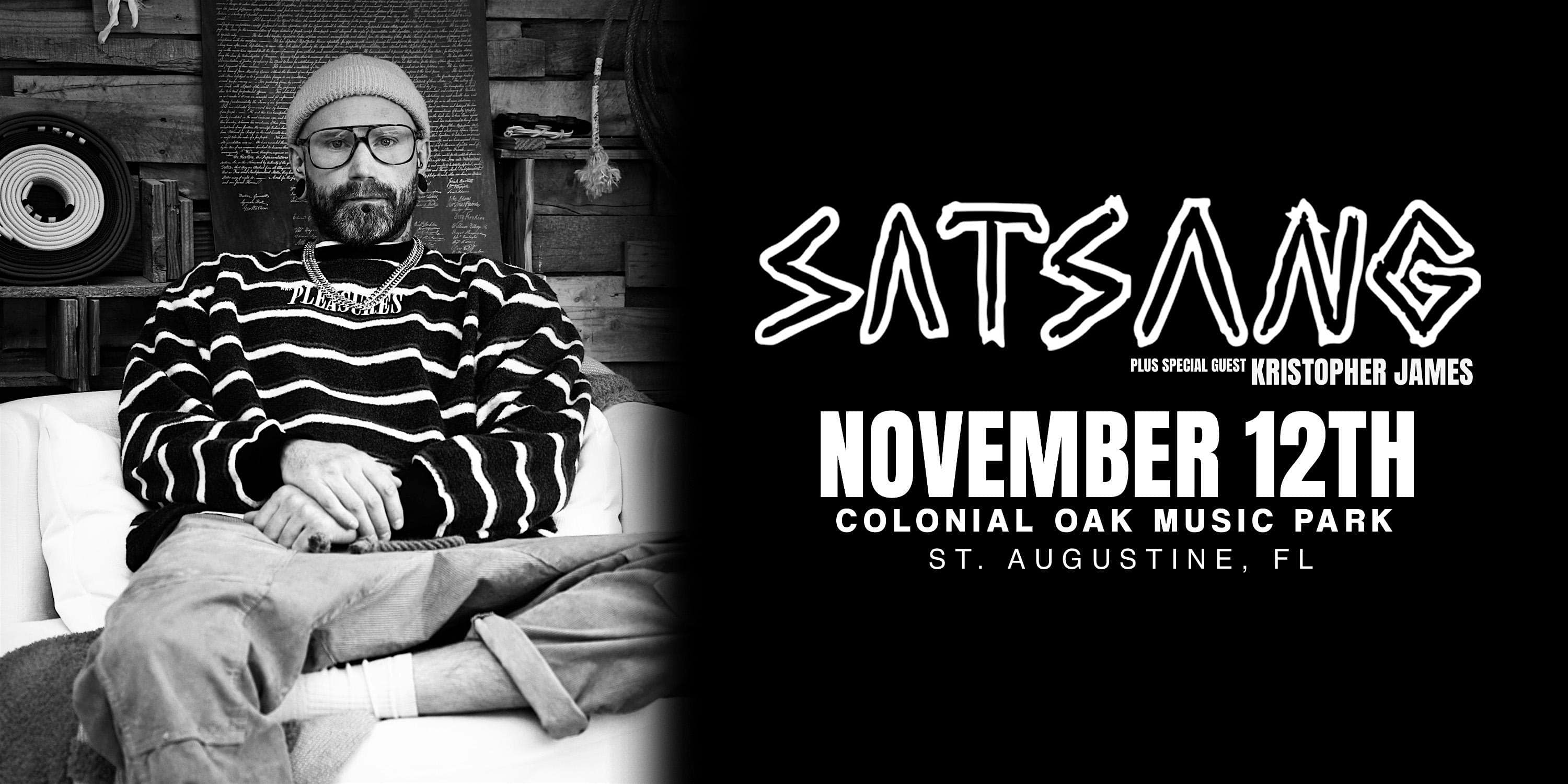 SATSANG (SOLO) w/ KRISTOPHER JAMES – ST AUGUSTINE at Colonial Oak Music Park – St Augustine, FL