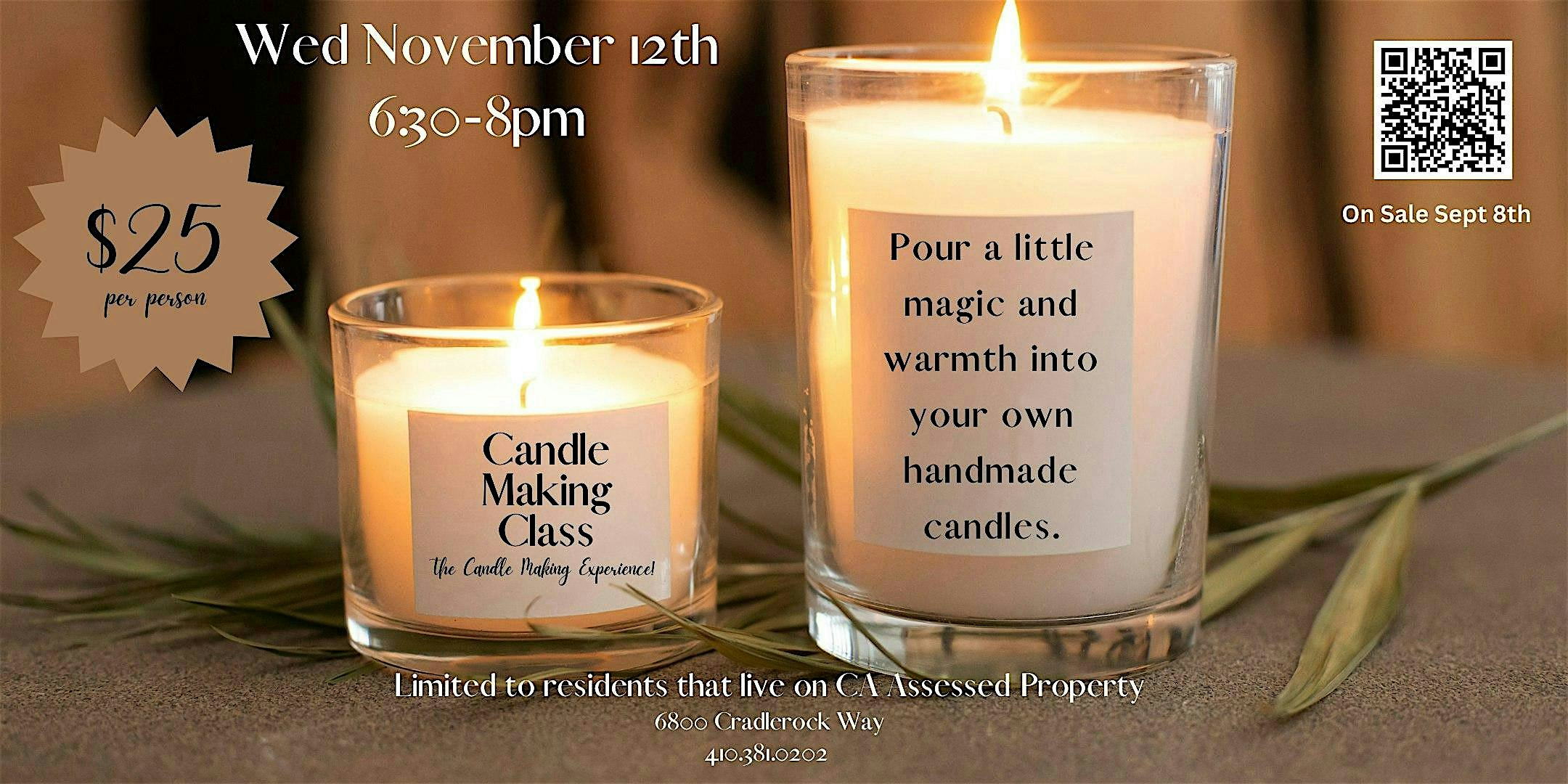 Stay Lit With Candles by Candy! at Owen Brown Community Center – Columbia, MD