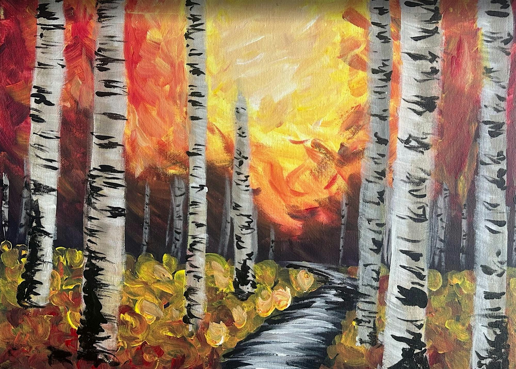 Aspen Path Paint & Sip at Bend Wine Bar & Winery Tasting Room – Bend, OR