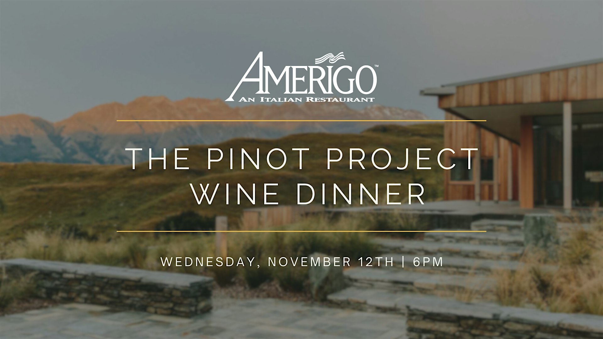 The Pinot Project Wine Dinner at Amerigo Fondren at Amerigo Italian Restaurant – Jackson, MS
