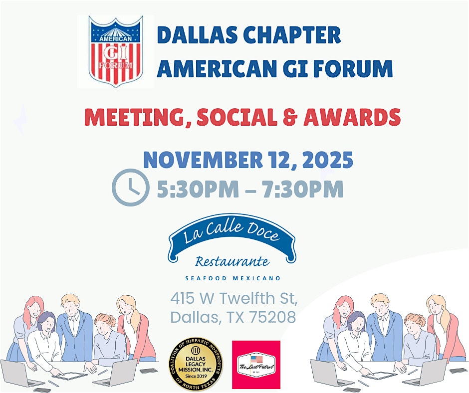 Meeting, Social & Awards at La Calle Doce – Dallas, TX