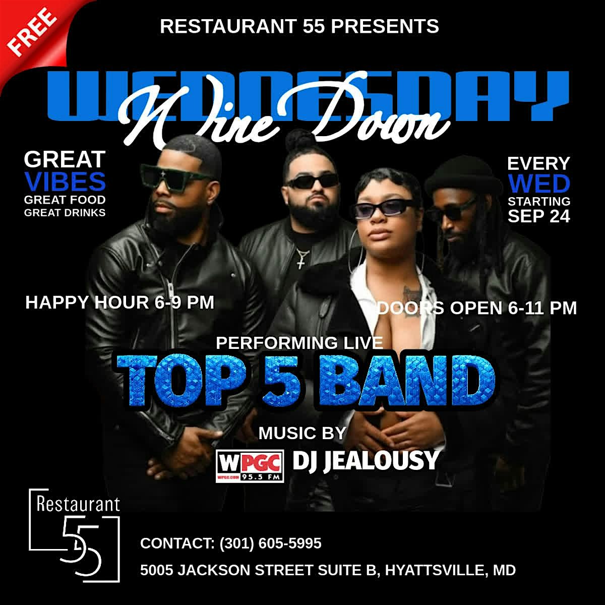R&B Wednesdays at Restaurant 55 – Hyattsville, MD