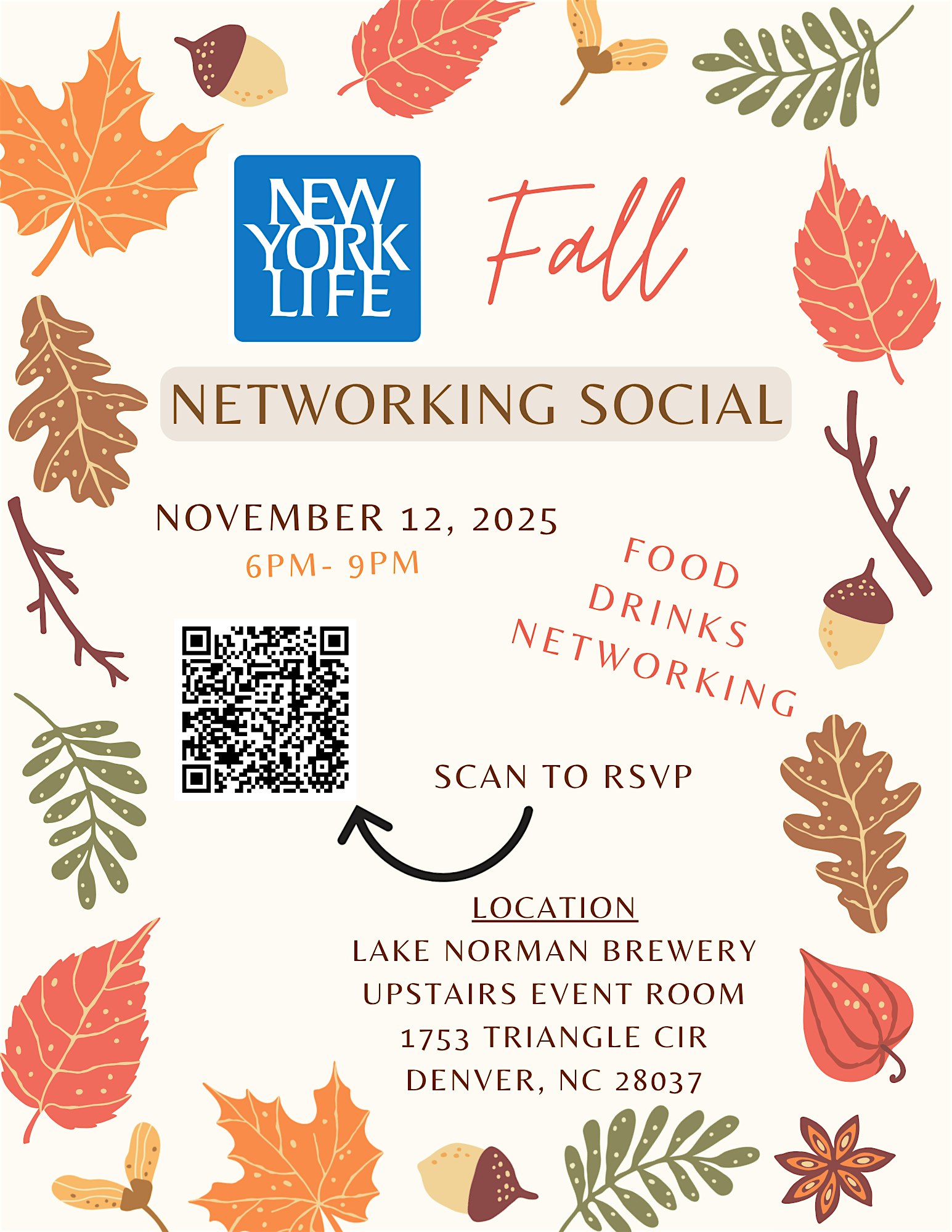 Fall Networking Social at Lake Norman Brewery – Denver, NC