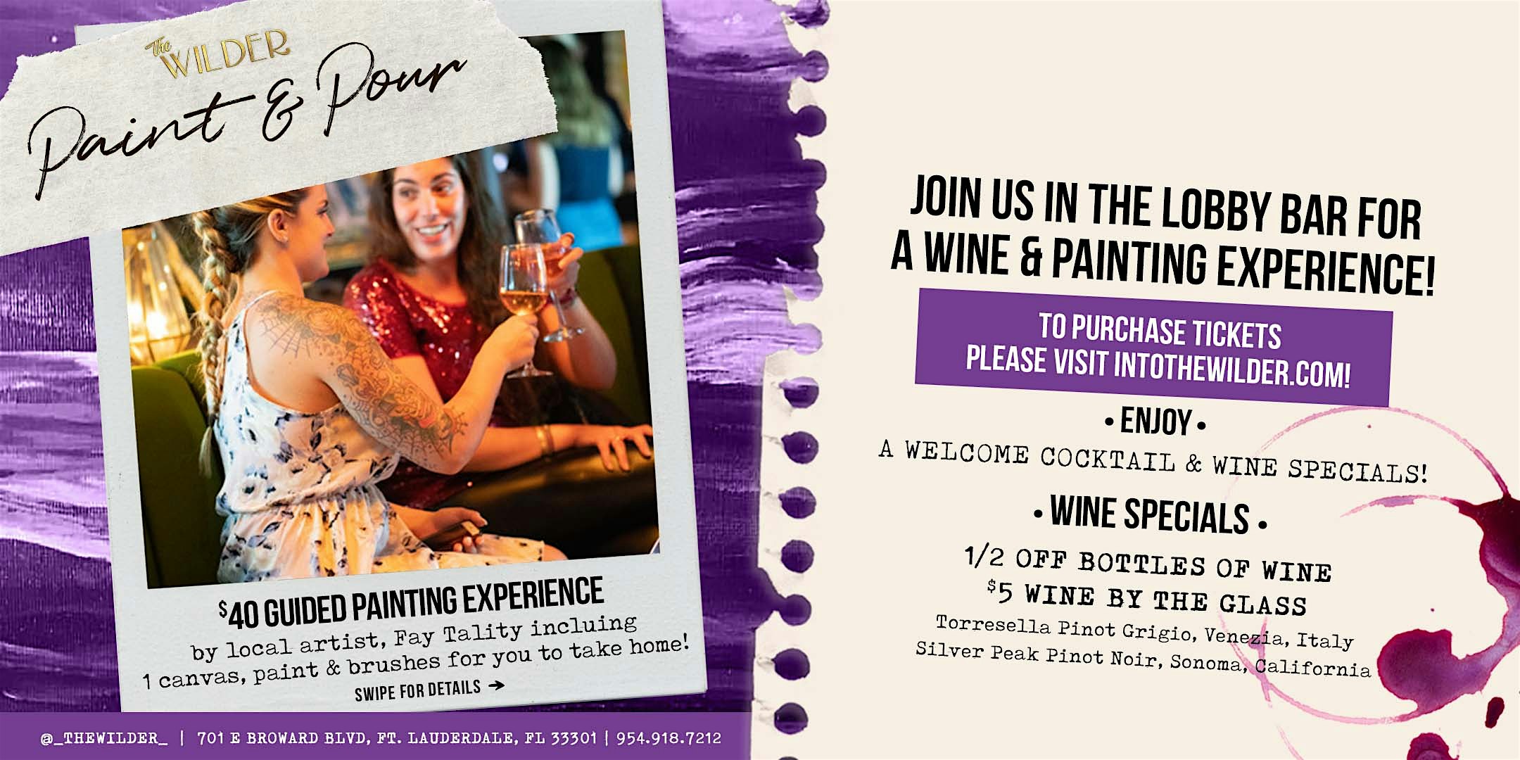 Paint & Pour at The Wilder – Fort Lauderdale, FL
