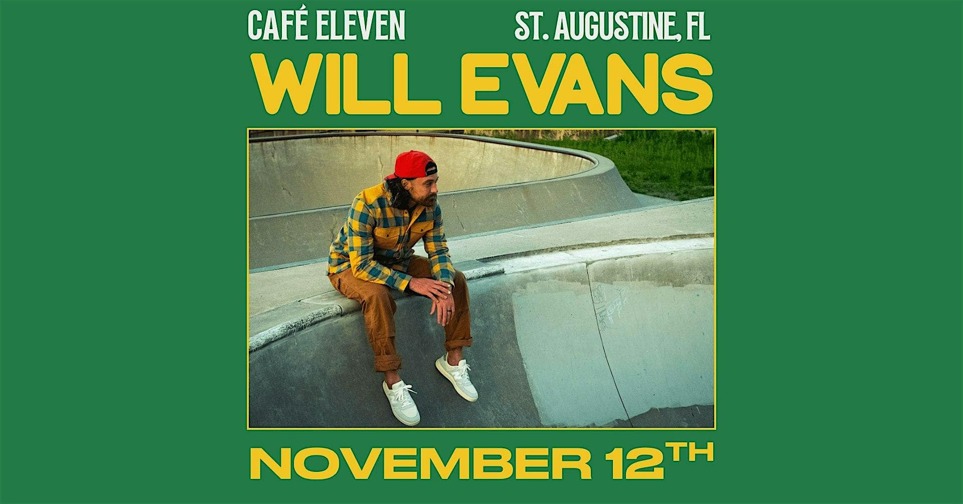 WILL EVANS at Cafe Eleven – St. Augustine Beach, FL