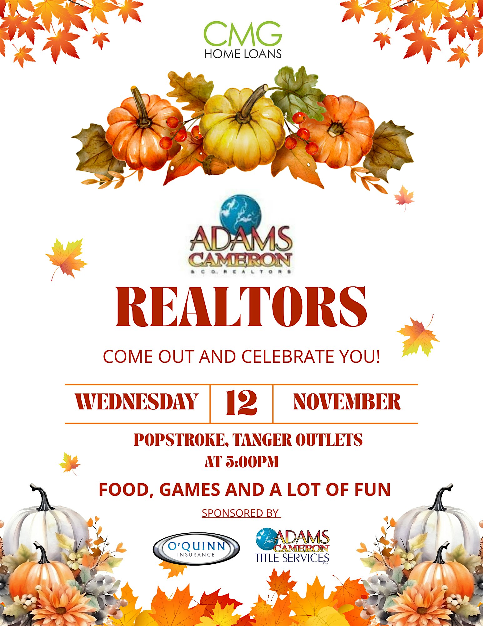 Adams Cameron Realtor Celebration Party! at PopStroke – Daytona Beach, FL