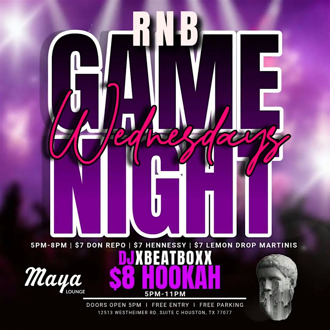 RNB GAME NIGHT WEDNESDAYS at 12513 Westheimer Rd suite c – Houston, TX