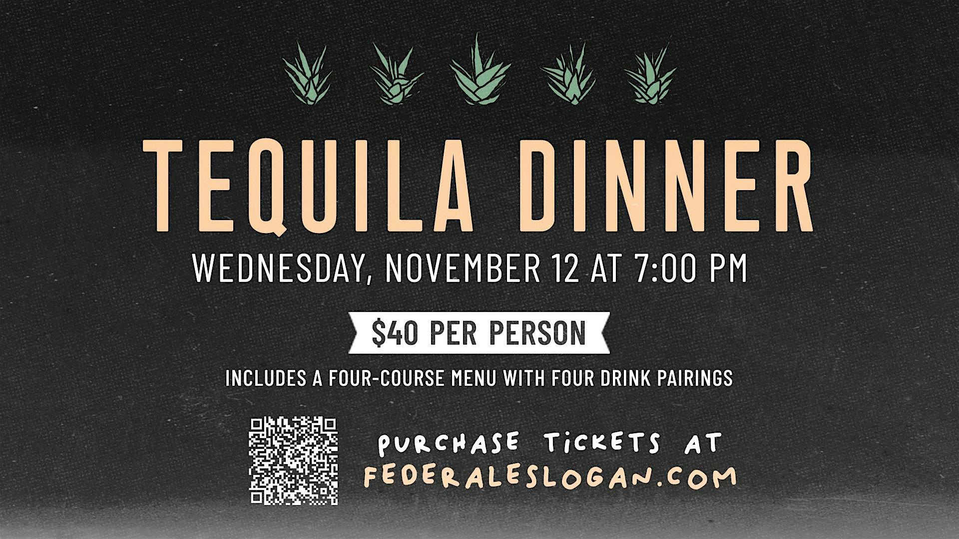 $40 Four-Course Tequila Dinner at Federales in Logan Square at Federales Tacos & Tequila – Logan Square, Chicago – Chicago, IL