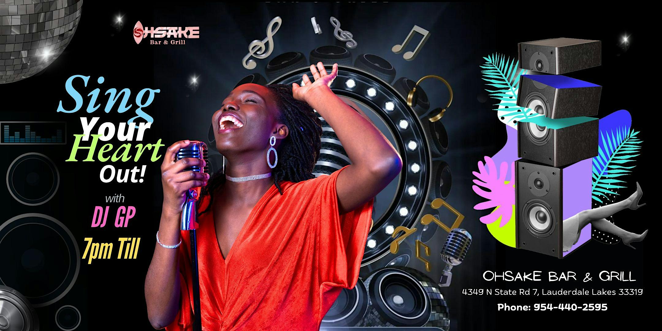 Karaoke Wednesdays at OhSake Bar & Grill – Lauderdale Lakes, FL