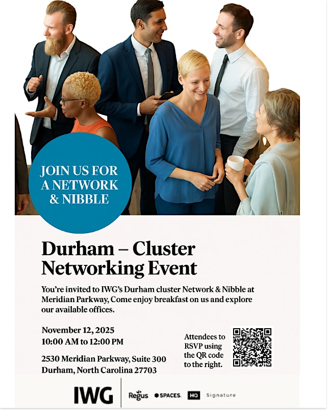 Network & Nibbles at 2530 Meridian Pkwy – Durham, NC