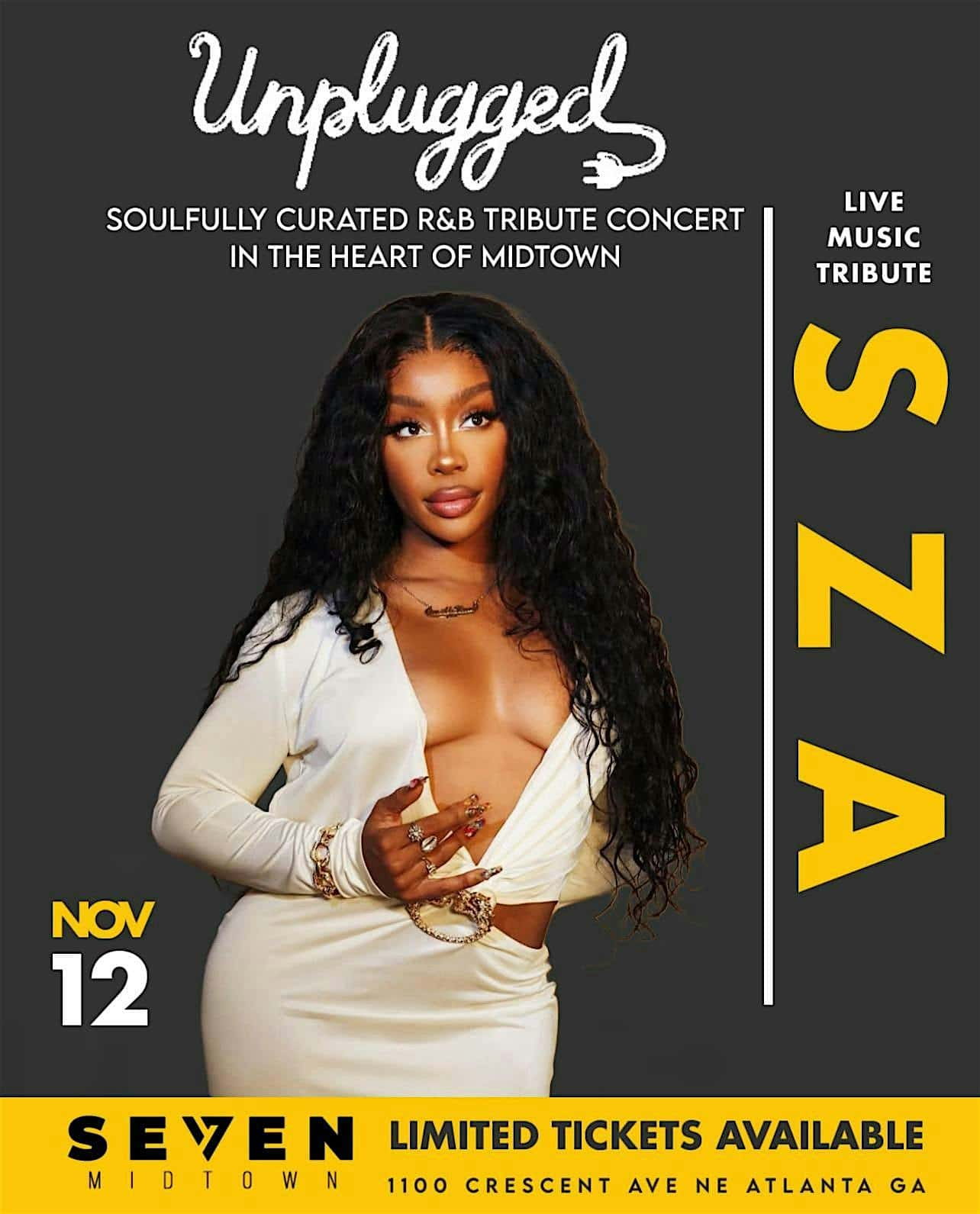 SZA LIVE MUSICAL TRIBUTE WEDNESDAY AT SEVEN MIDTOWN 7PM-11PM | HAPPY HOUR at Seven MidTown – Atlanta, GA