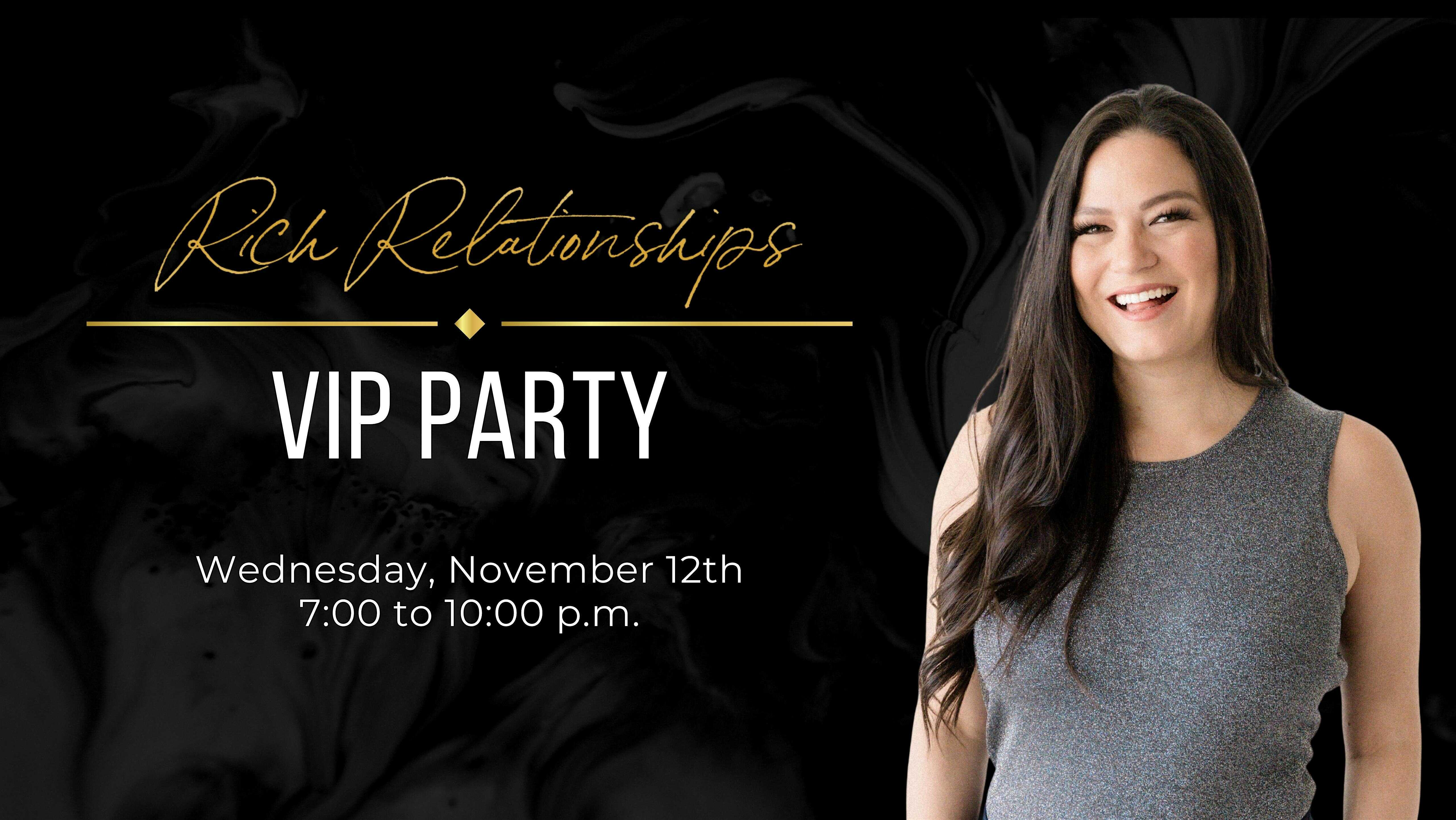 Rich Relationship Mastery VIP Party at Prélude – Austin, TX
