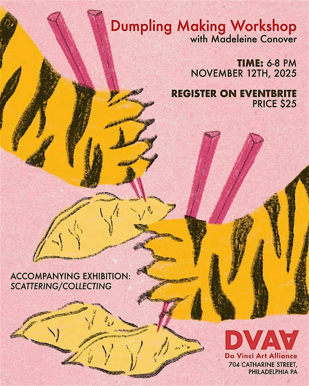 SECOND DATE – Dumpling Making with Madeleine Conover at Da Vinci Art Alliance – Philadelphia, PA