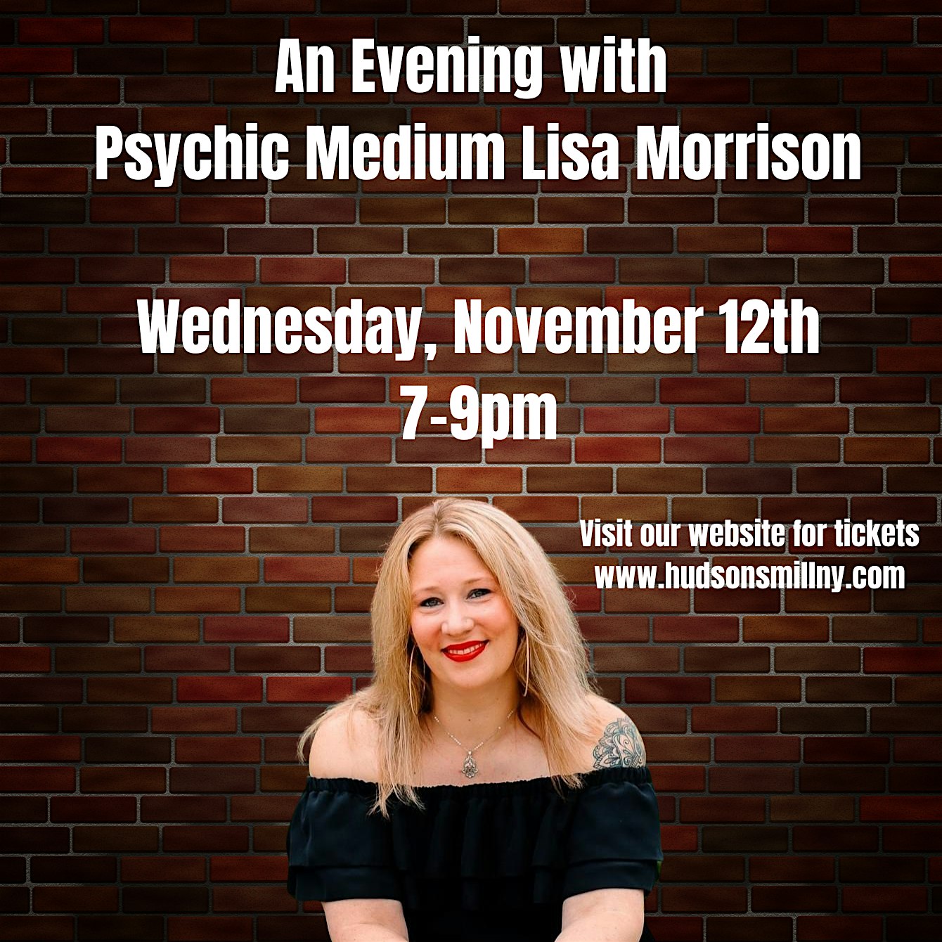 An Evening with Psychic Medium Lisa Morrison at 55 W Railroad Ave – West Haverstraw, NY