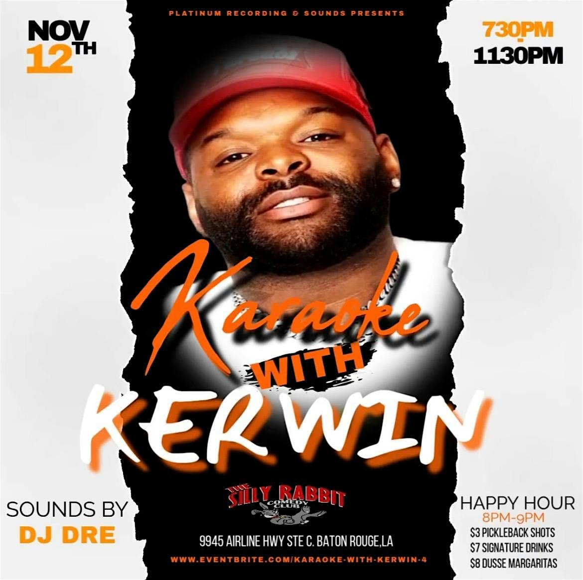 Karaoke With Kerwin 2025 Finale at The Silly Rabbit Comedy Club – Baton Rouge, LA