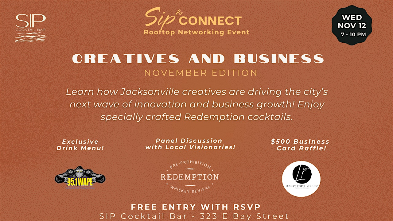 Sip & Connect – November Edition at Decca Live – Jacksonville, FL