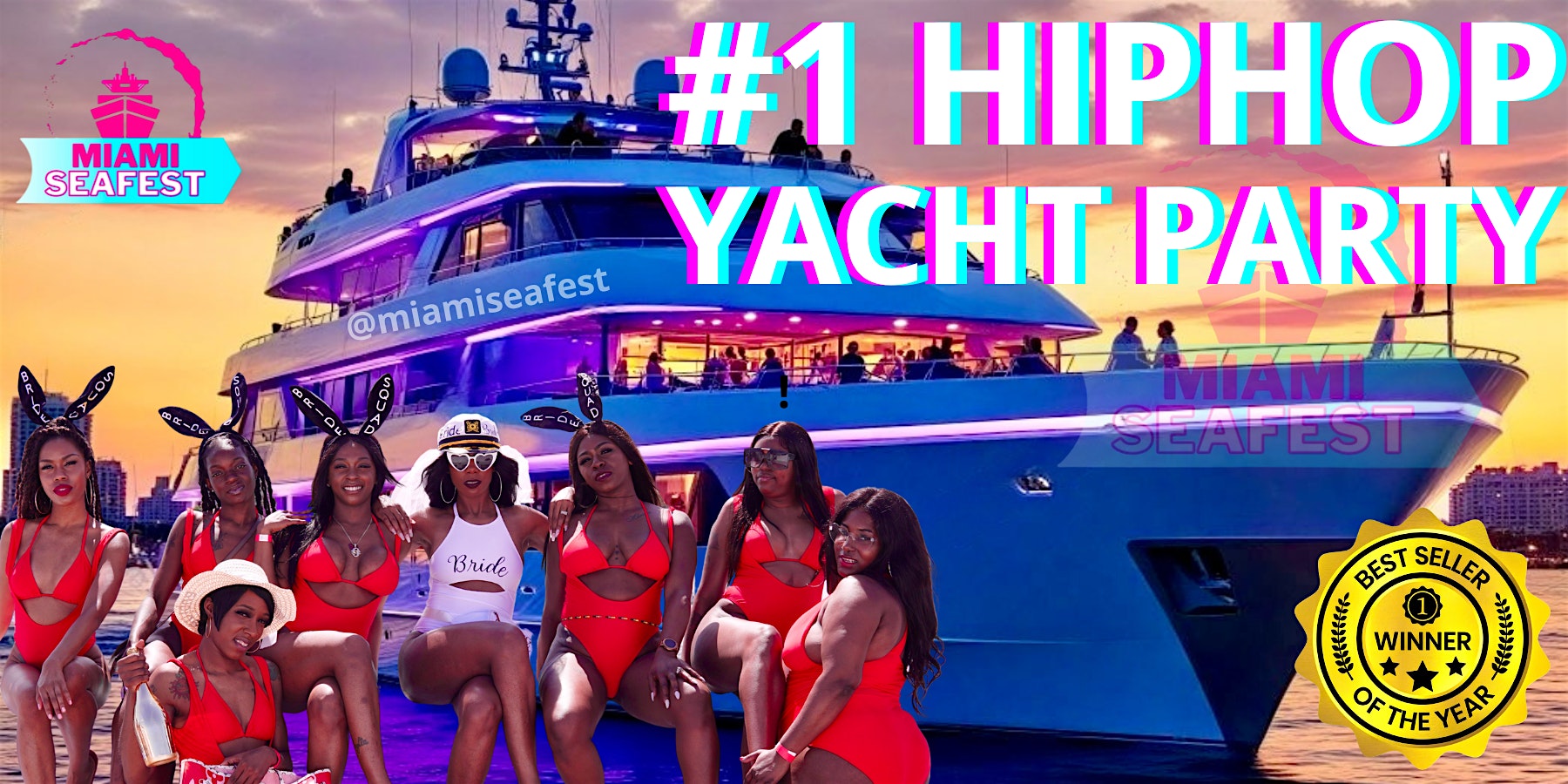 HIPHOP BOOZE CRUISE – BOOZE CRUISE MIAMI at Miami Beach Boat Party – Miami, FL