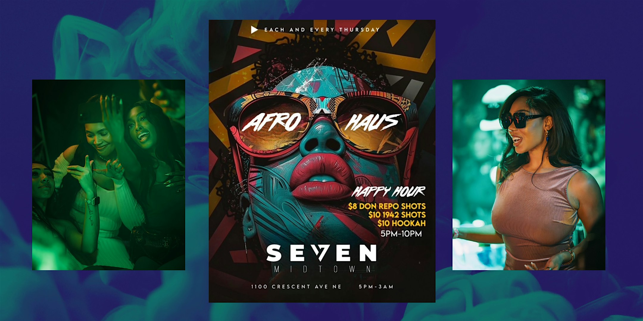 AFRO HAUS HAPPY HOUR | AFRO BEATS REGGAE SOCA AMAPIANO at 1100 Crescent Ave NE – Atlanta, GA