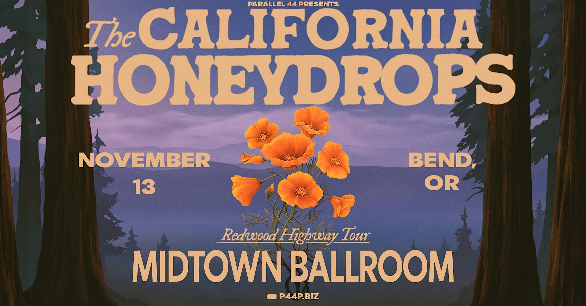 THE CALIFORNIA HONEYDROPS @ MIDTOWN BALLROOM, BEND, OR – NOVEMBER 13, 2025 at Midtown Ballroom/Domino Room/Annex – Bend, OR