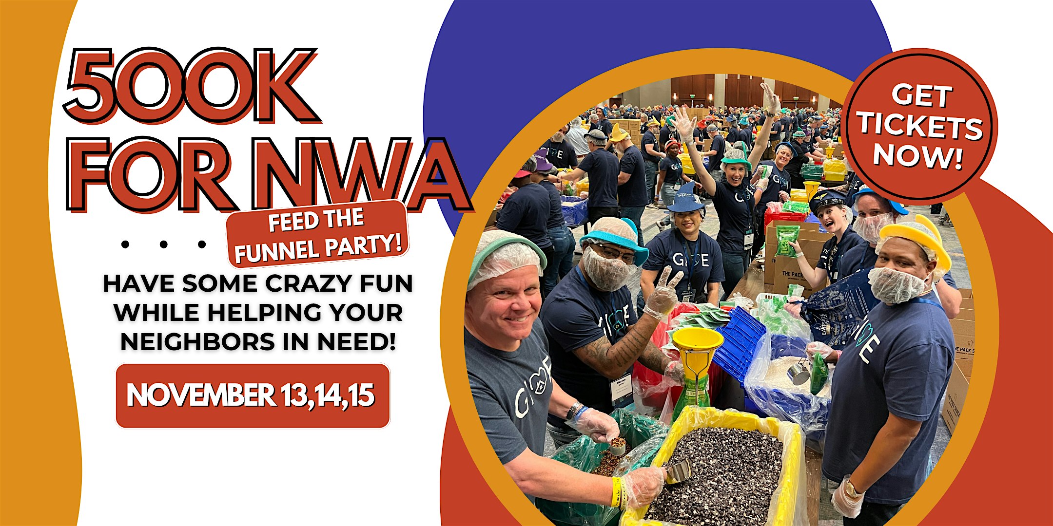500k for NWA Feed the Funnel party at Embassy Suites Northwest Arkansas – Hotel, Spa & Convention Center – Rogers, AR