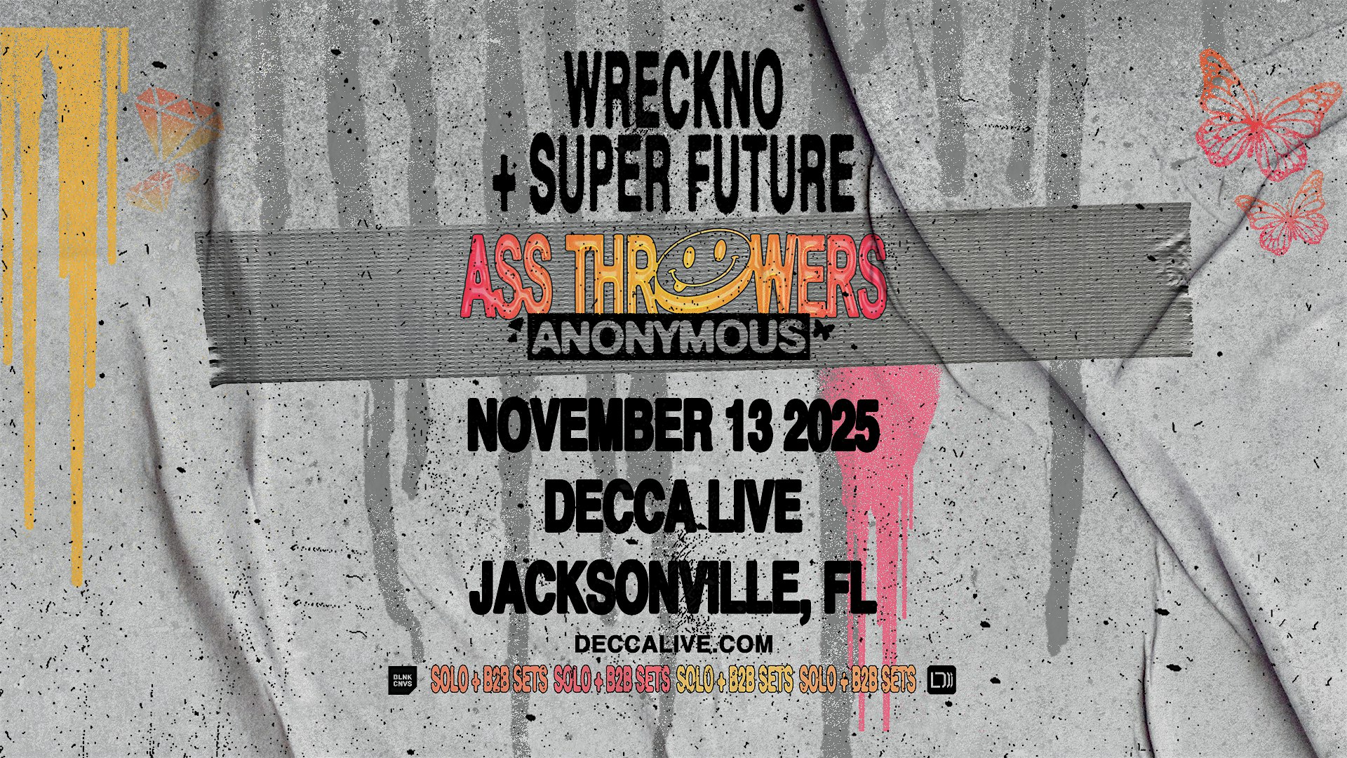 Wreckno X Super Future at DECCA LIVE | Thurs 11.13.25 at Decca Live – Jacksonville, FL