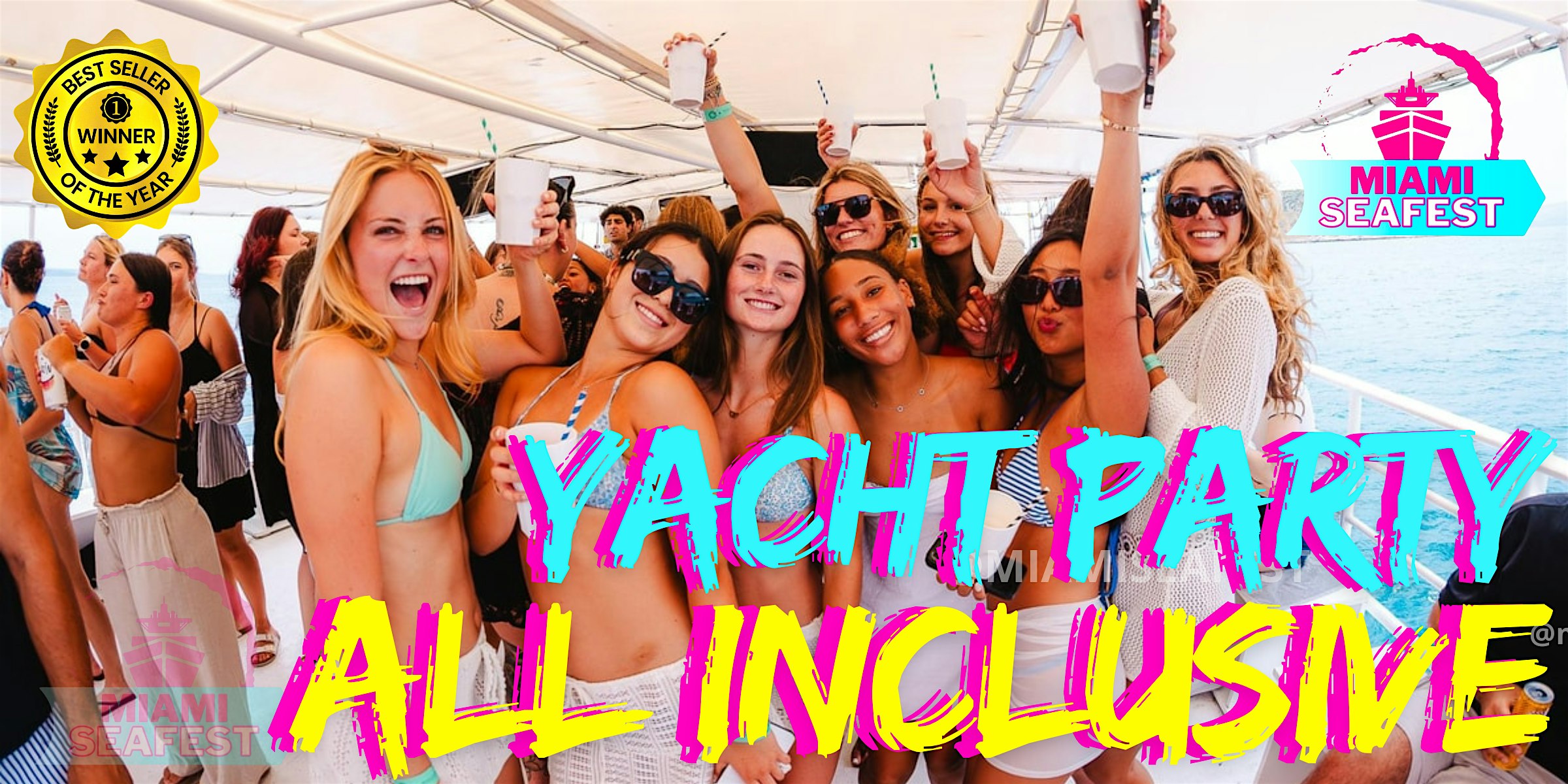MEGA YACHT PARTY – HIP HOP PARTY YACHT at Miami Beach Booze Cruise – Booze Cruise – Miami, FL