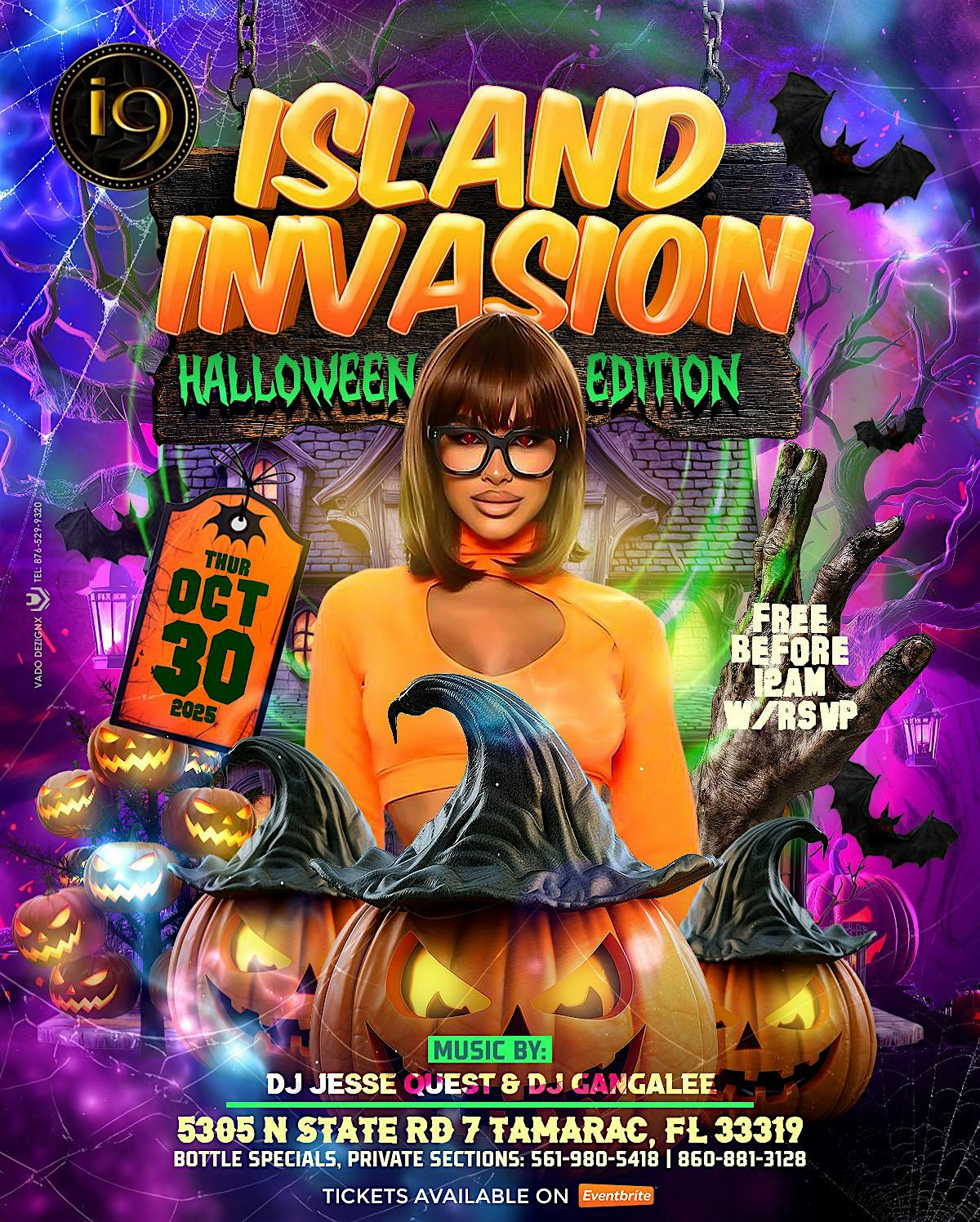 ISLAND INVASION THURSDAY: HALLOWEEN EDITION at 5305 N State Rd 7 – Tamarac, FL